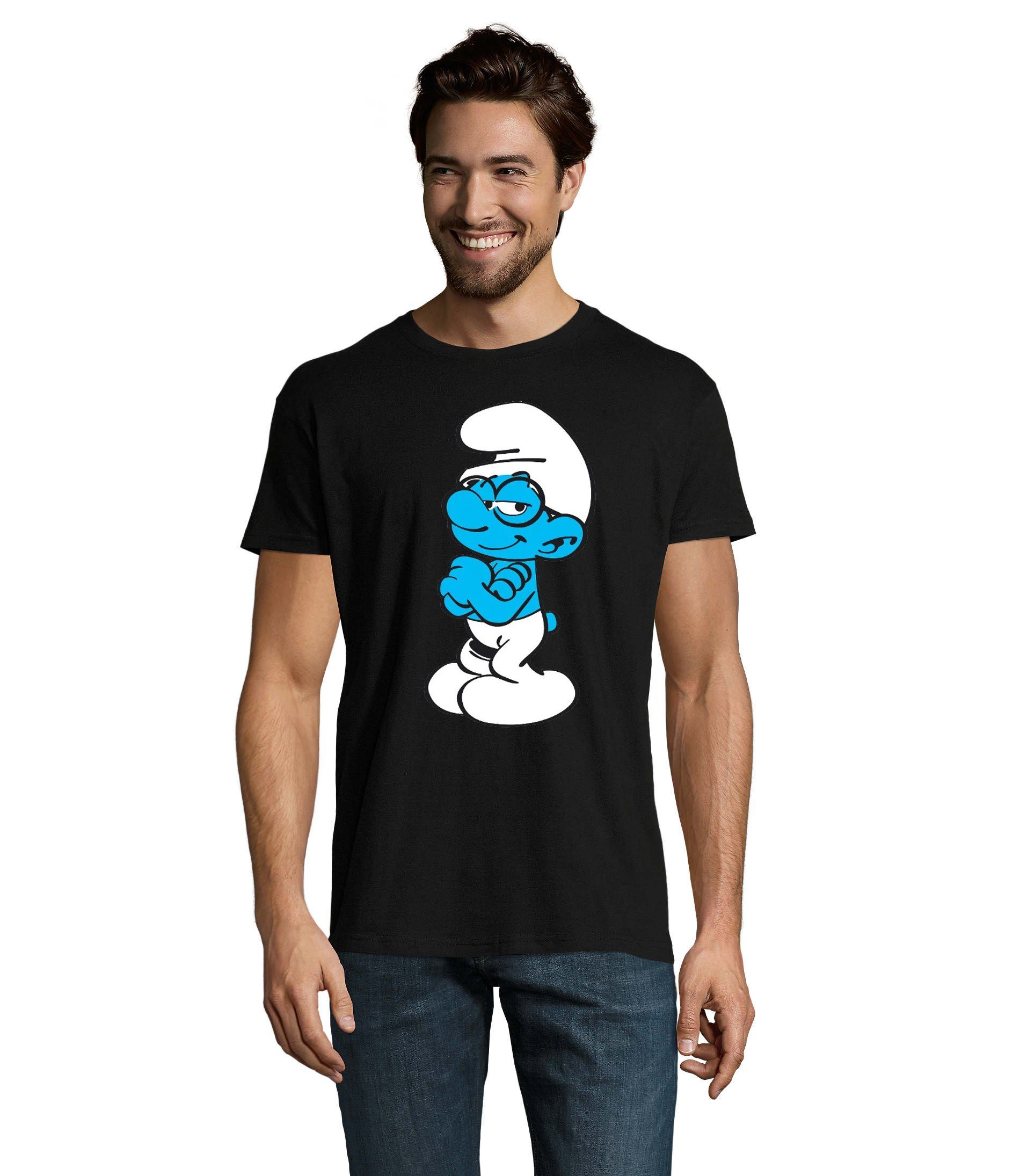 Blondie & Brownie T-Shirt Herren Schlaubi Schlumpf Schlümpfe Schlumpfine günstig online kaufen