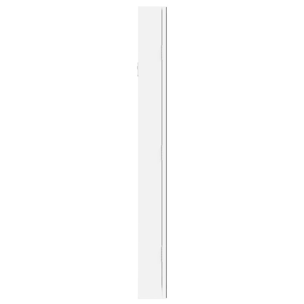 Spiegel mit LED-Beleuchtung (1-St) Weiß vidaXL Wandmontage | Weiß Weiß Spiegel-Schmuckschrank