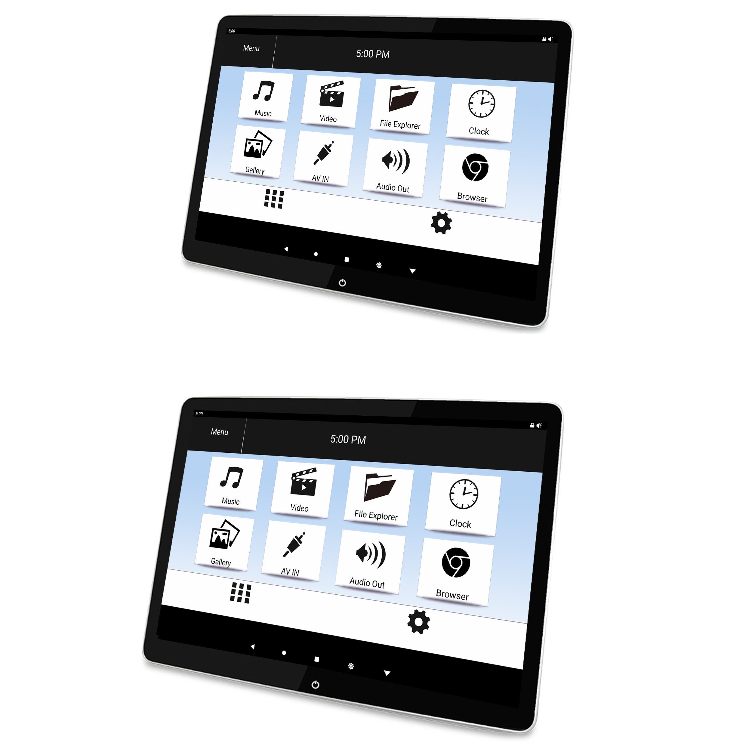 TAFFIO 2x 10.5" Touchscreen Android Monitor 8GB +128GB WiFi + 4G SIM für VW Navigationsgerät