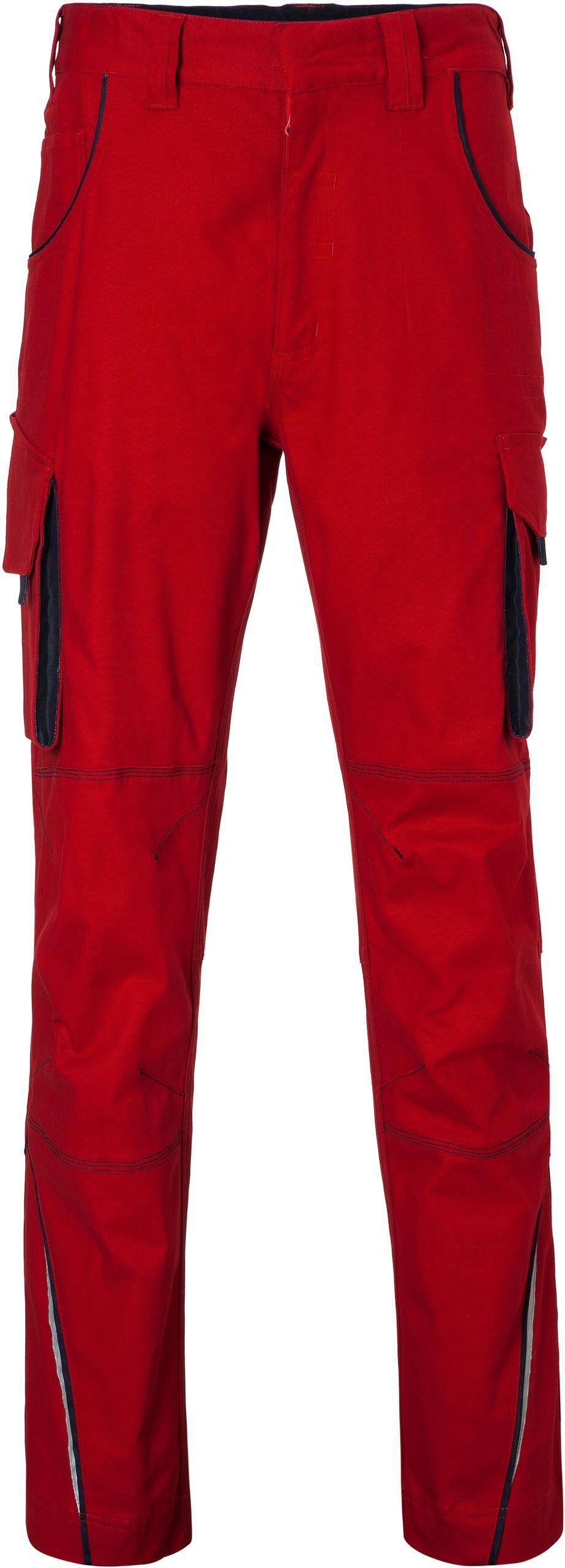 James & Nicholson Arbeitshose Workwear Hose FaS50847 red/navy