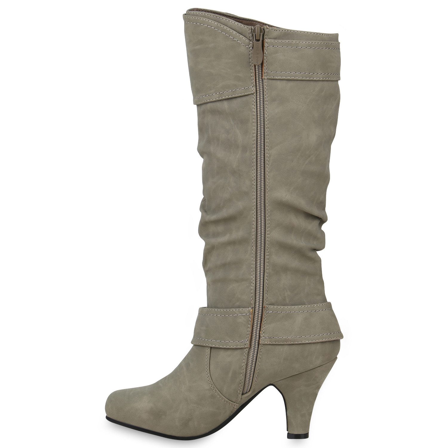 VAN HILL 98232 Stiefel Elegante Damen Stiefel Warm Gefütterte Winter Boots Gr. 36-41