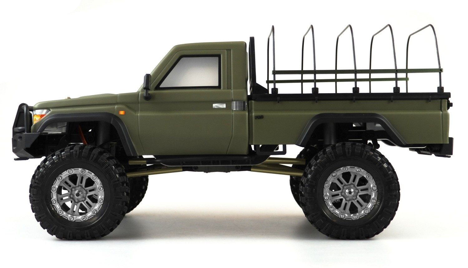 Amewi RC-Buggy Amewi RC Scale Crawler AMXRock RCX10PS Pick-Up 1:10, RTR Militär grün