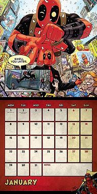 Danilo Wandkalender Marvel Deadpool Kalender 2024 inkl. Miniposter