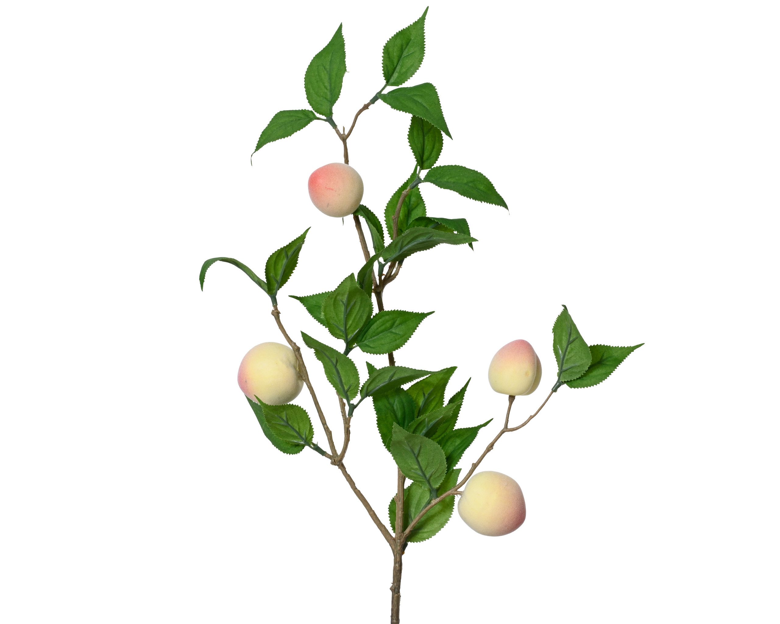Kunstblume, Decoris season decorations, Künstlicher Zweig Pfirsich Baum 23x10x56cm Rosa Grün