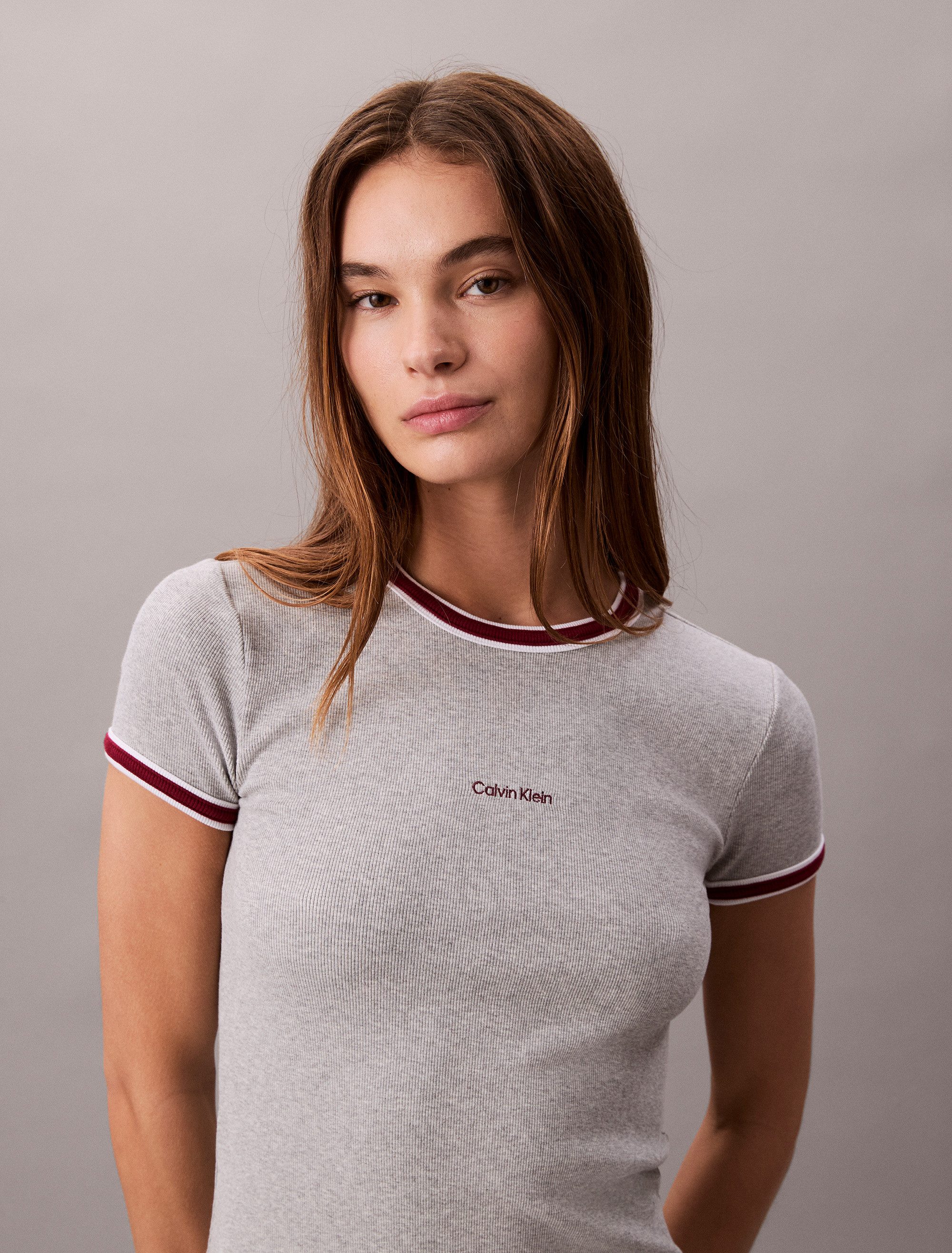 Calvin Klein Jeans Skaterkleid SS COLOR BLOCK COTTON RIB BABY T Mit Rundhalsausschnitt, regular fit
