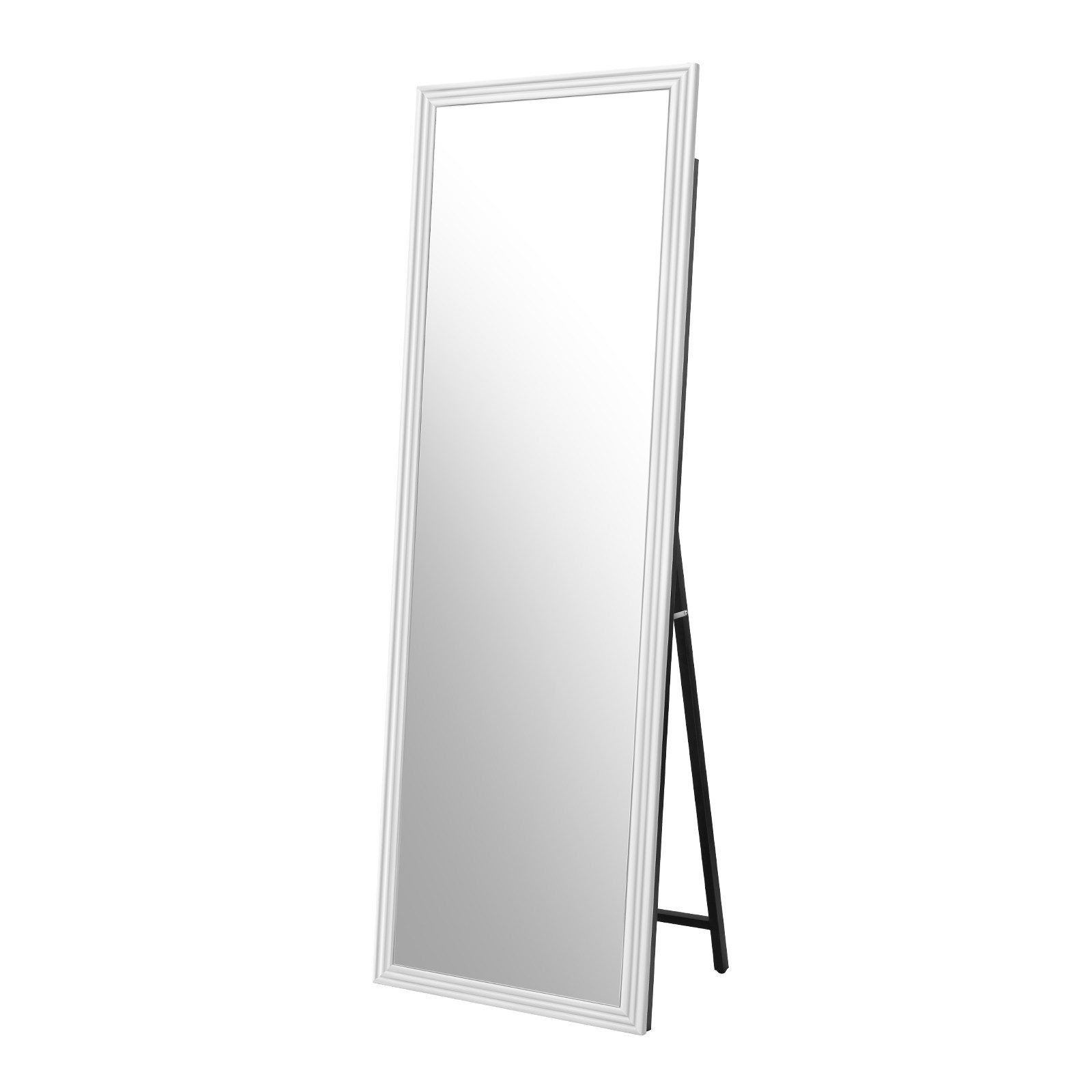 BBWL Ganzkörperspiegel Quadratischer Holzrahmen Ganzkörperspiegel 160x50 cm, Hochwertiges Spiegelglas HD Reflektion Stabile Verpackung Vielseitig