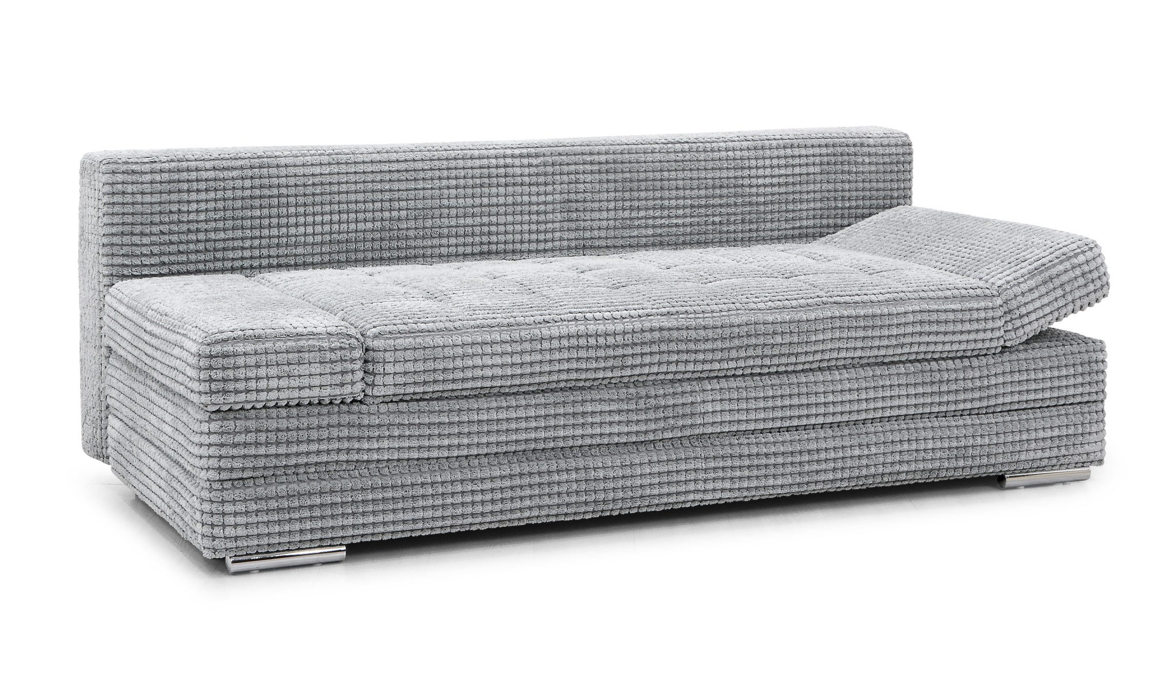Hygger Möbelhaus Schlafsofa Barni Sofa mit Bettfunktion und Bettkasten, Inkl. Armteilverstellung, Langlebiger Sitzkomfort dank Wellenunterfederung und Federkern., Kostenlose Lieferung & Montage in ganz Deutschland.
