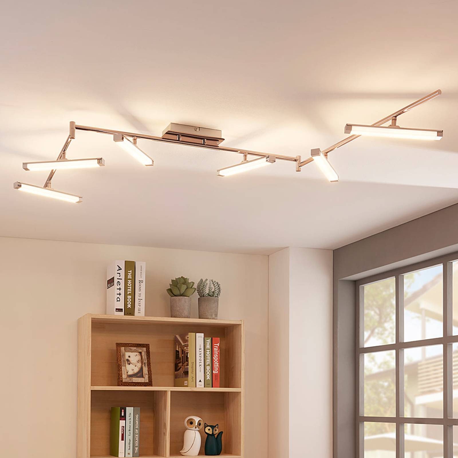Lindby LED Deckenleuchte Pilou, dimmbar, LED-Leuchtmittel günstig online kaufen