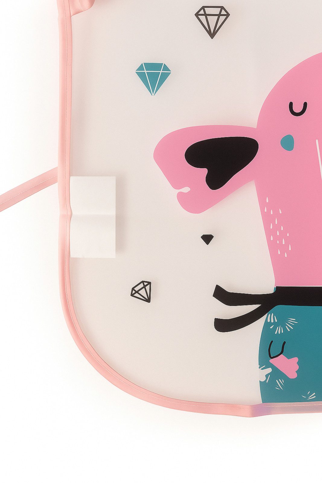 Koopman Malschürze Kinderschürze Bastelkittel Einheitsgröße Grün / Pink, (Stück, 1-tlg., Packung), Rosa, für 3-8 Jahre, Universalgröße, 39cm lang, Kunststoff