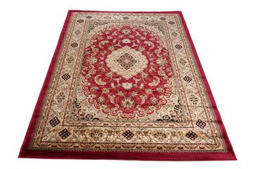 Orientteppich Oriente Teppich - Traditioneller Teppich Orient Rot Beige, Mazovia, 60 x 100 cm, Geeignet für Fußbodenheizung, Pflegeleicht, Wohnzimmerteppich