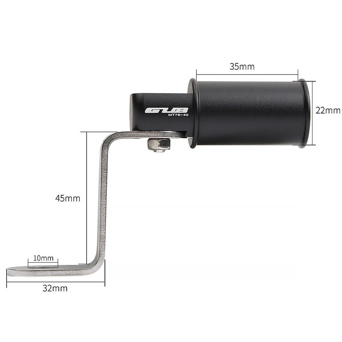 MidGard Fahrradlenker Motorrad Lenker-Erweiterung für Rückspiegel, Befestigungsadapter, für Smartphone-Halter, Computer, Navi-Halterung usw.