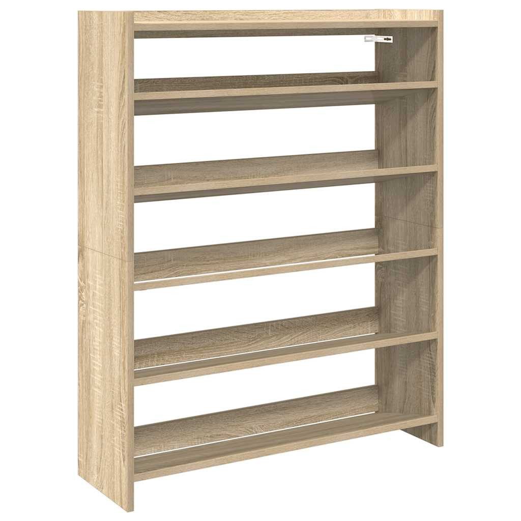 vidaXL Schuhregal Schuhregal Sonoma-Eiche 80x25x100 cm Holzwerkstoff, 1-tlg.