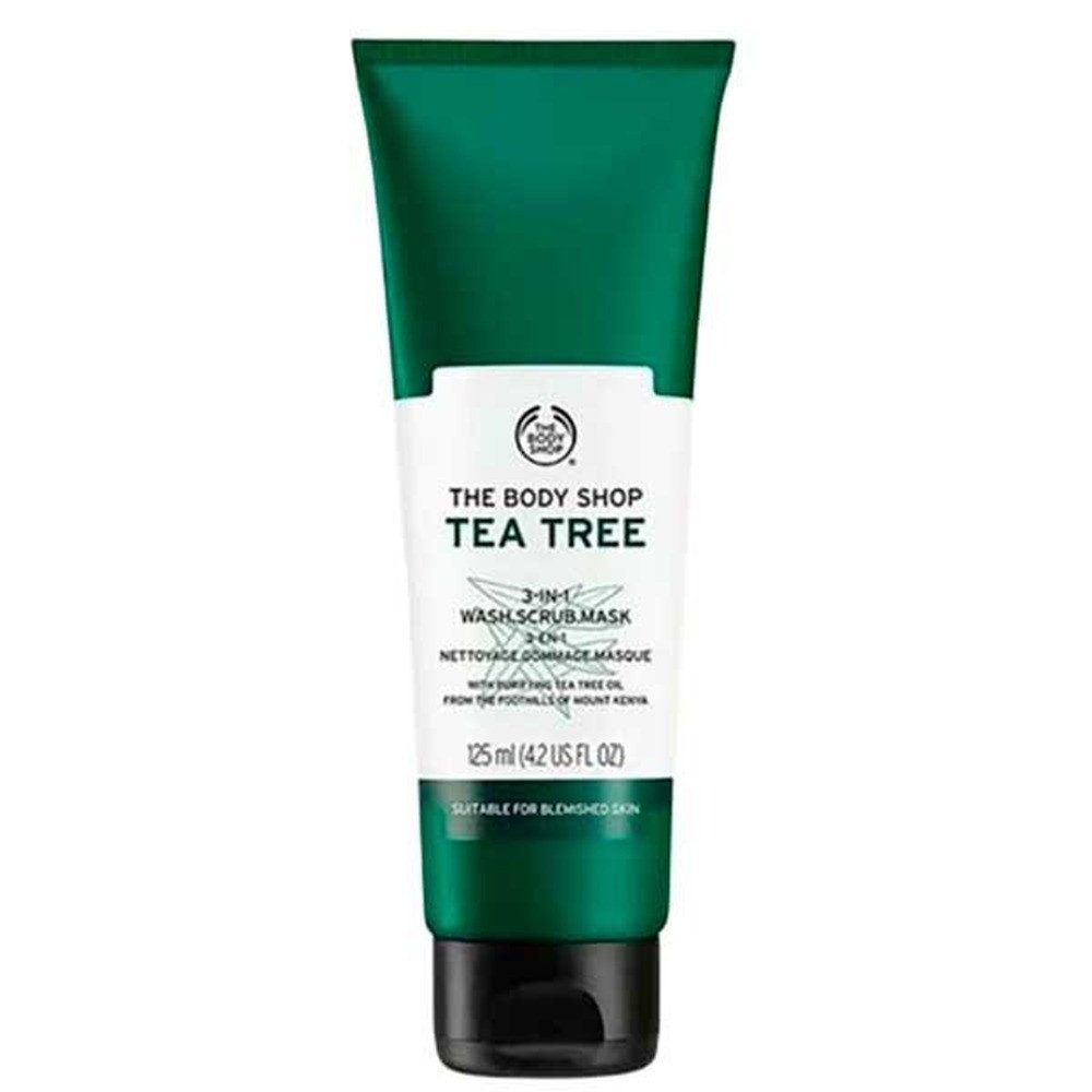 The Body Shop Gesichts-Reinigungsmaske Reinigungs-Peeling-Maske Teebaum