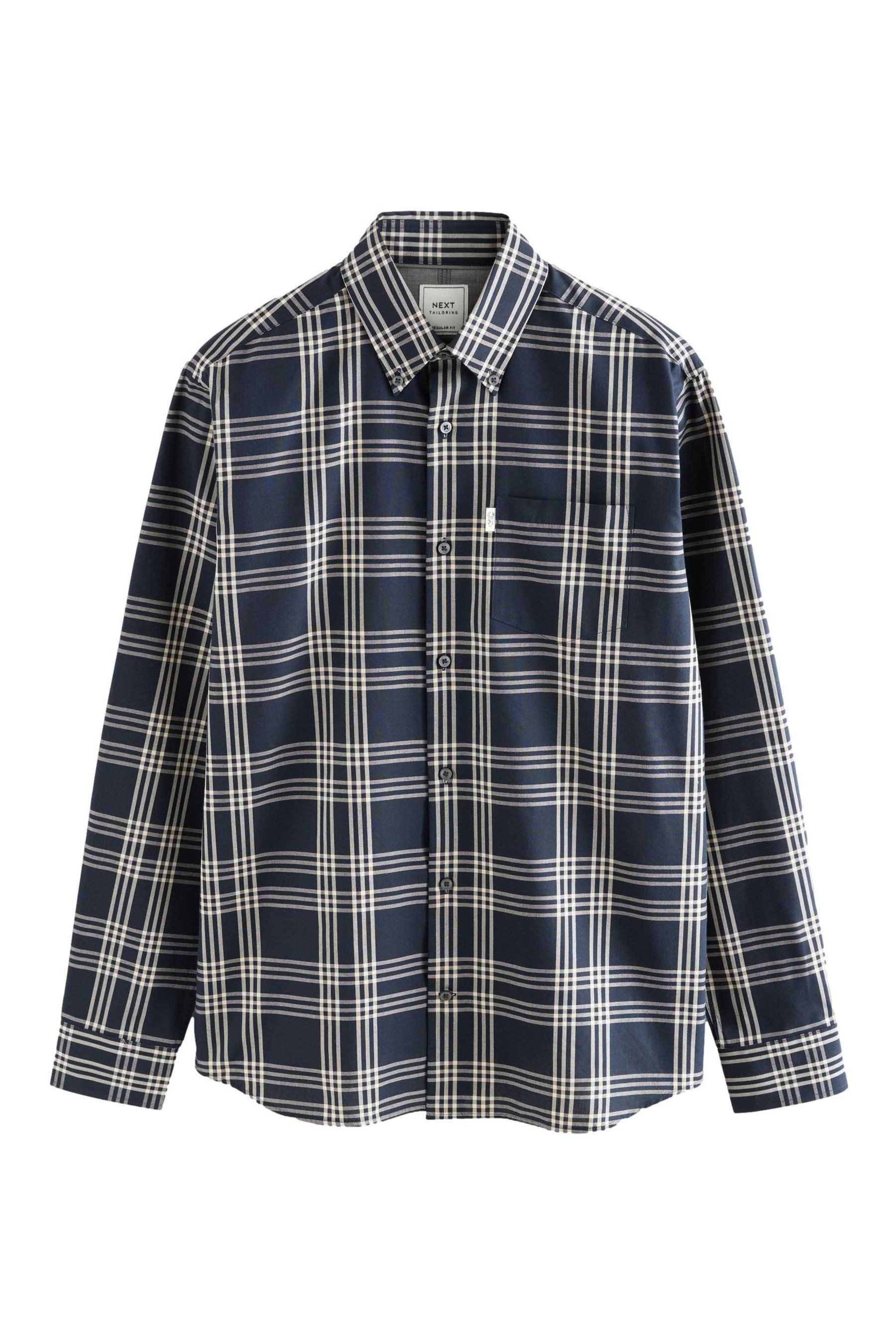 Next Langarmhemd Bügelleichtes Regular Fit Oxford-Button-down-Hemd (1-tlg) günstig online kaufen