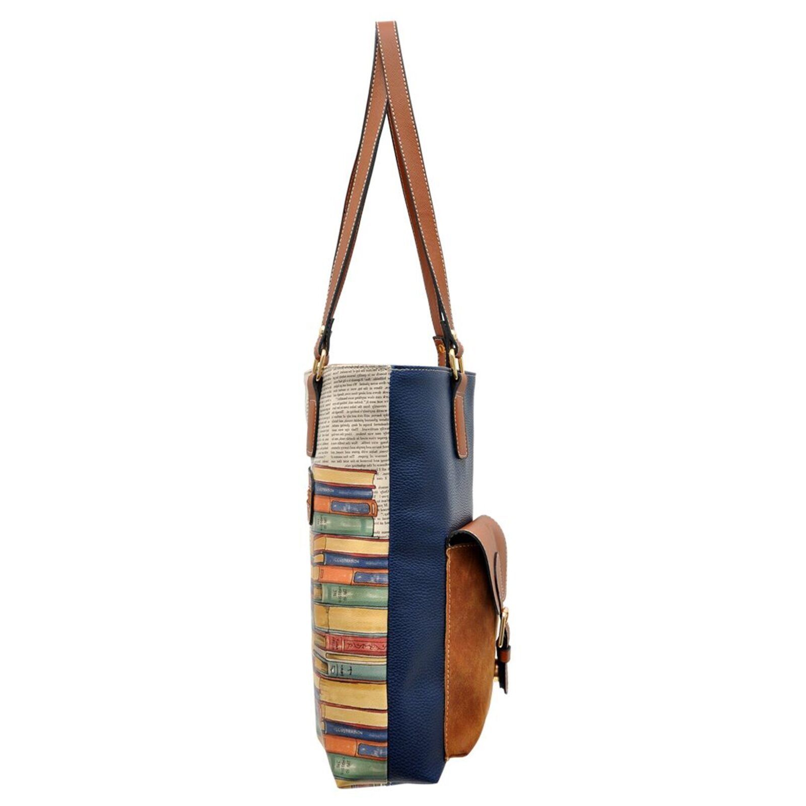 DOGO Umhängetasche Multi Pocket Bag Shopper-Tasche The Wise Owl Damen, Handgefertigt – Bild 3 von 4