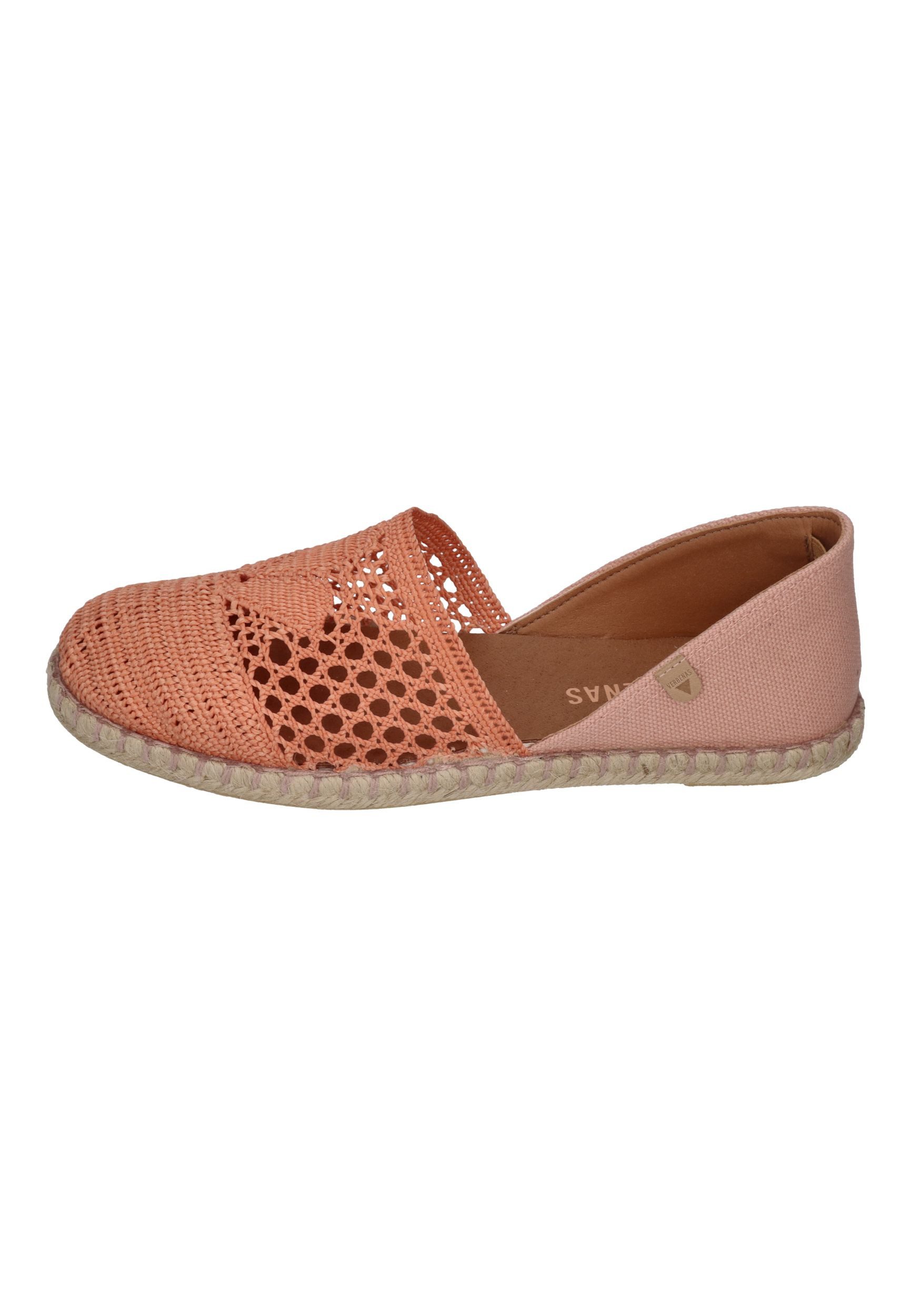 VERBENAS CARMEN CROCHET LINO PARIS Espadrille Coral