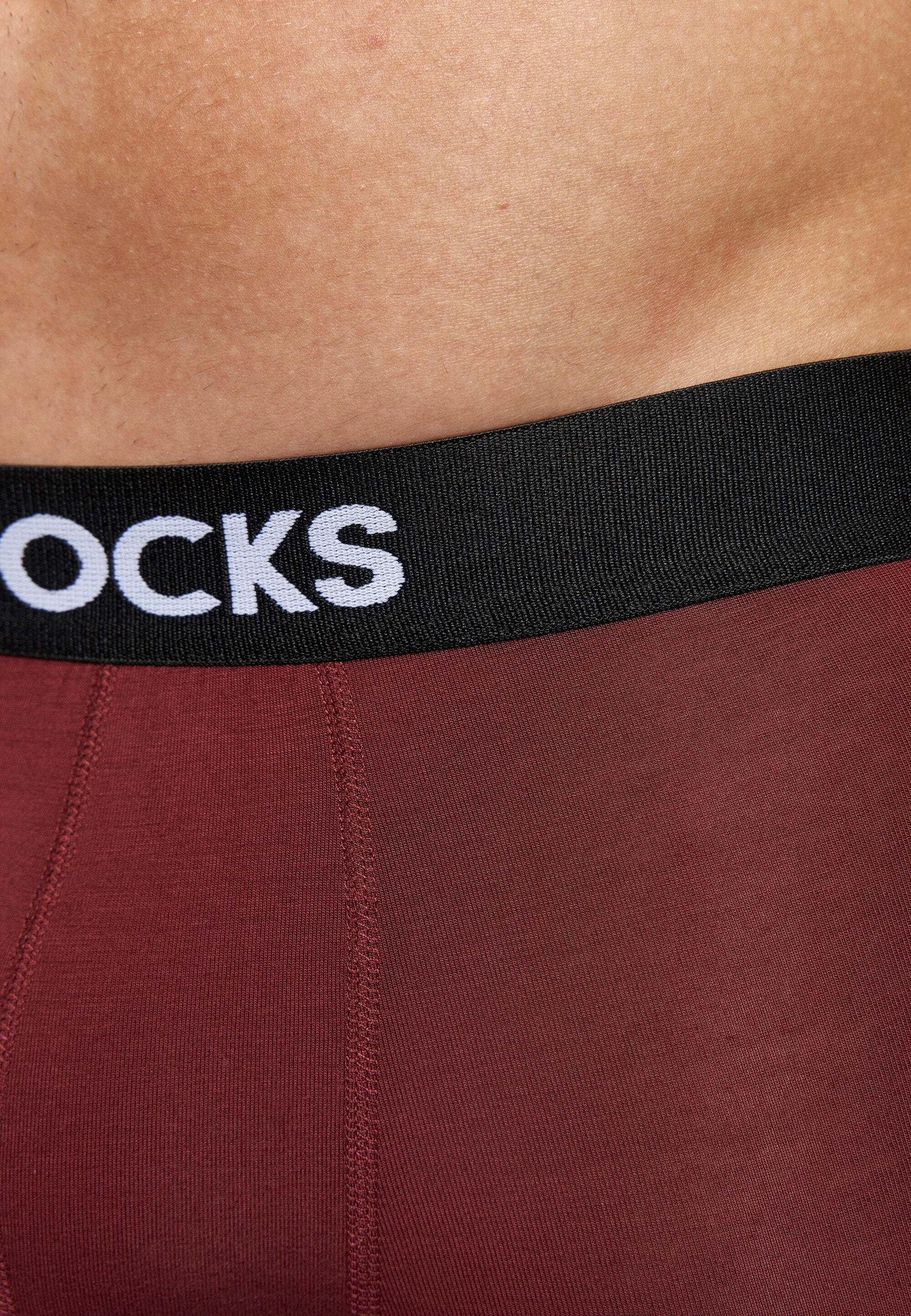 SNOCKS Boxershorts tragen Rot aus zu weich 95% Modal, angenehm besonders und Lenzing (3-St)