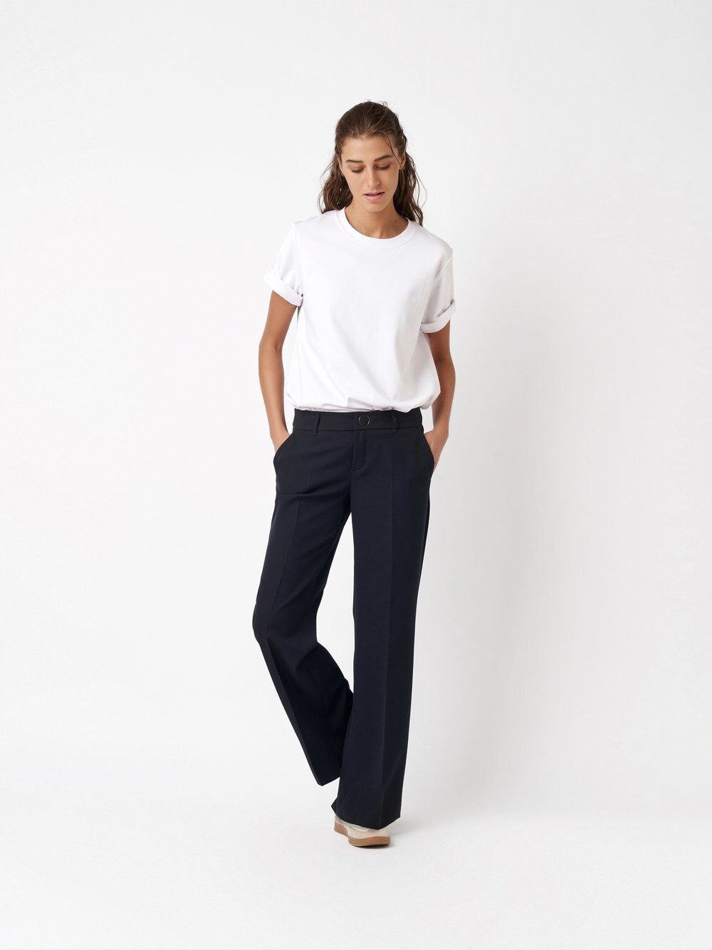 ROSNER Bügelfaltenhose May_305 mit weitem Beinverlauf günstig online kaufen