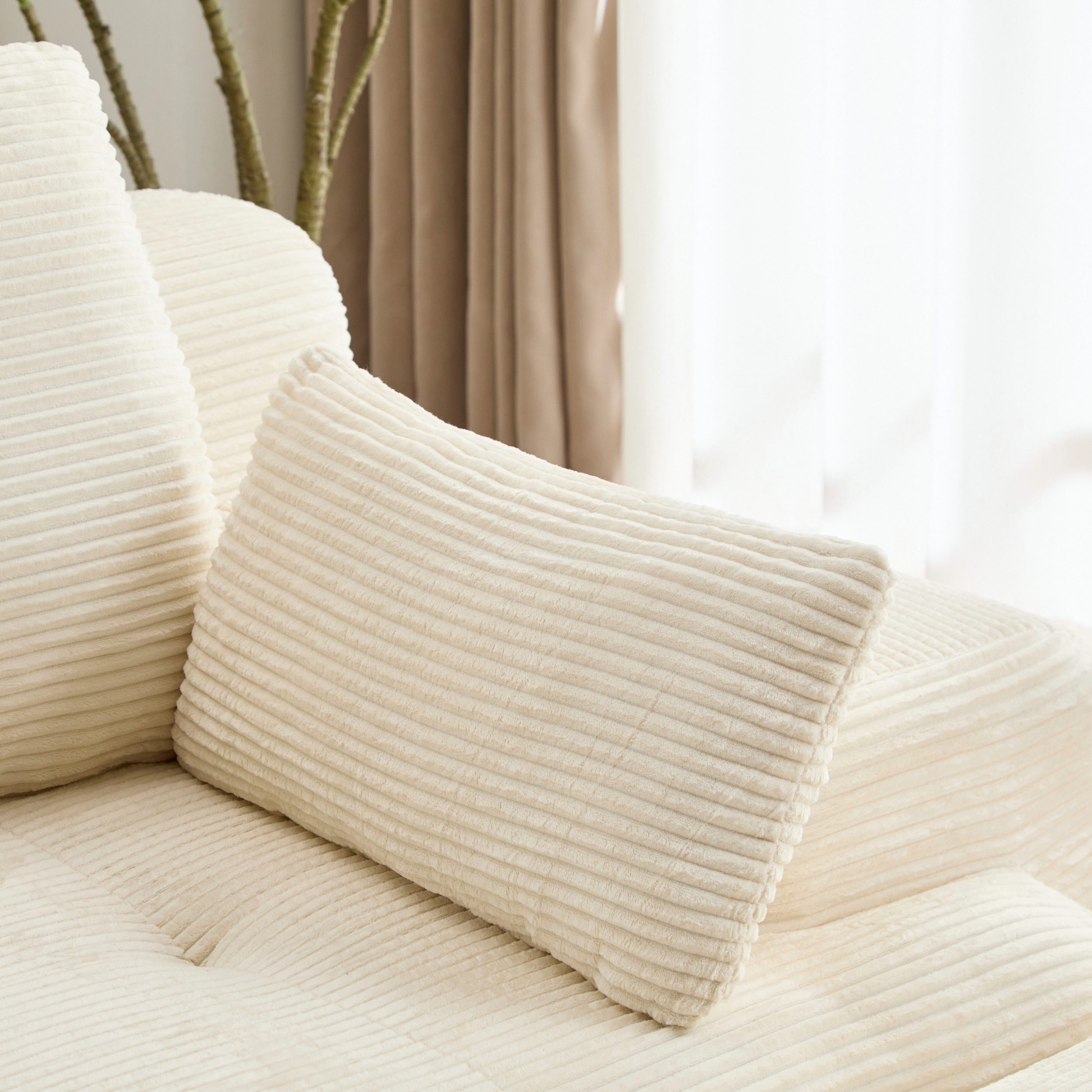 Leawin Sofa 2-Sitzer Sofa für Wohnzimmer, modulare Gestaltung & Komfort, Hochwertiger Cordstoff für weichen, langlebigen Komfort
