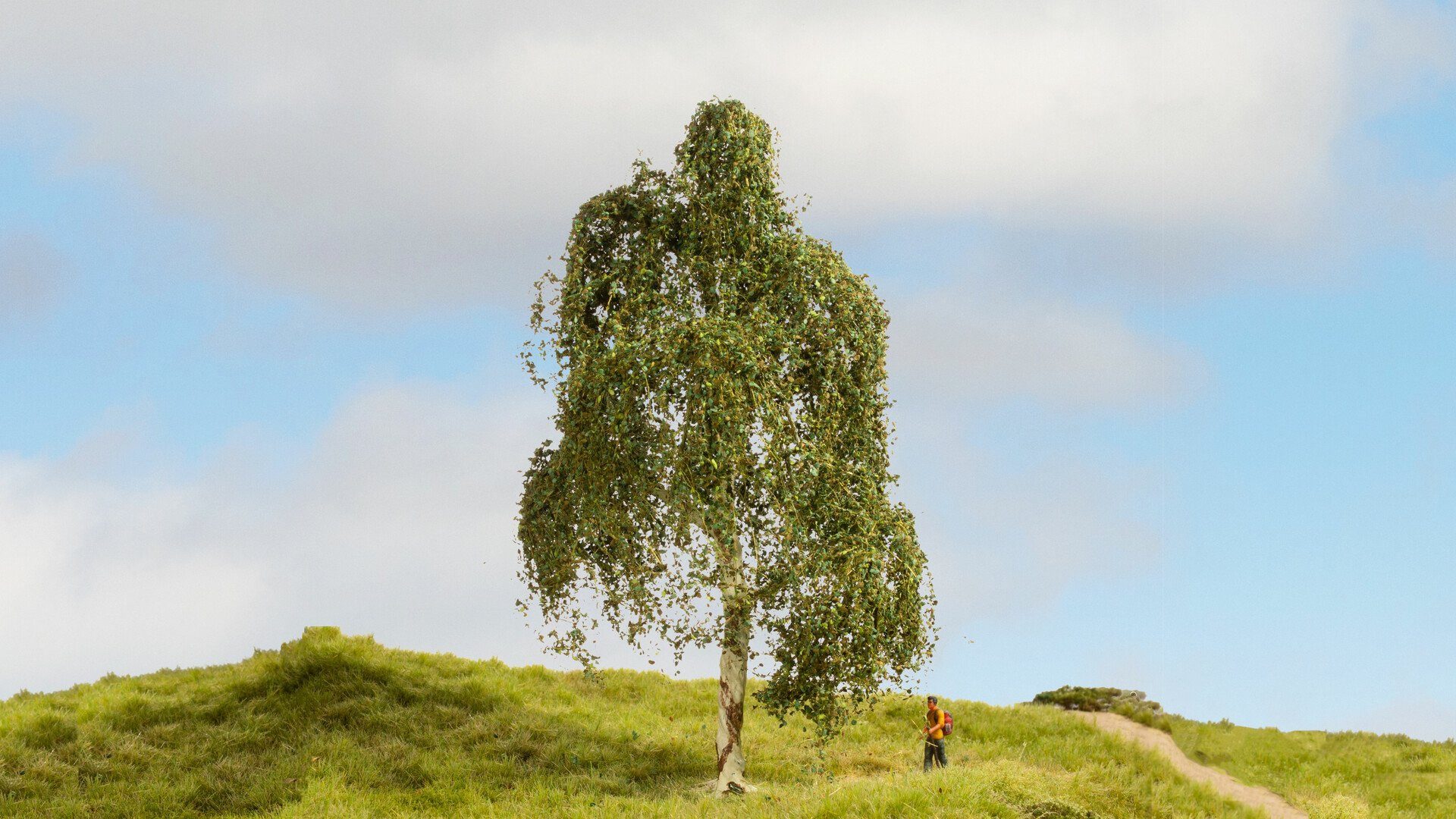 Dekobaum NOCH® Hängebirke, Modellbau Baum, 18 cm hoch, perf