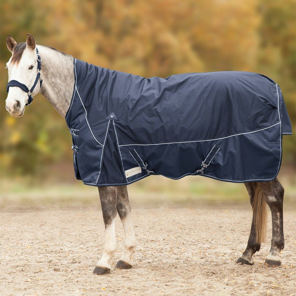 Waldhausen Pferde-Thermodecke Waldhausen Comfort Outdoordecke High Neck 200g - nachtblau