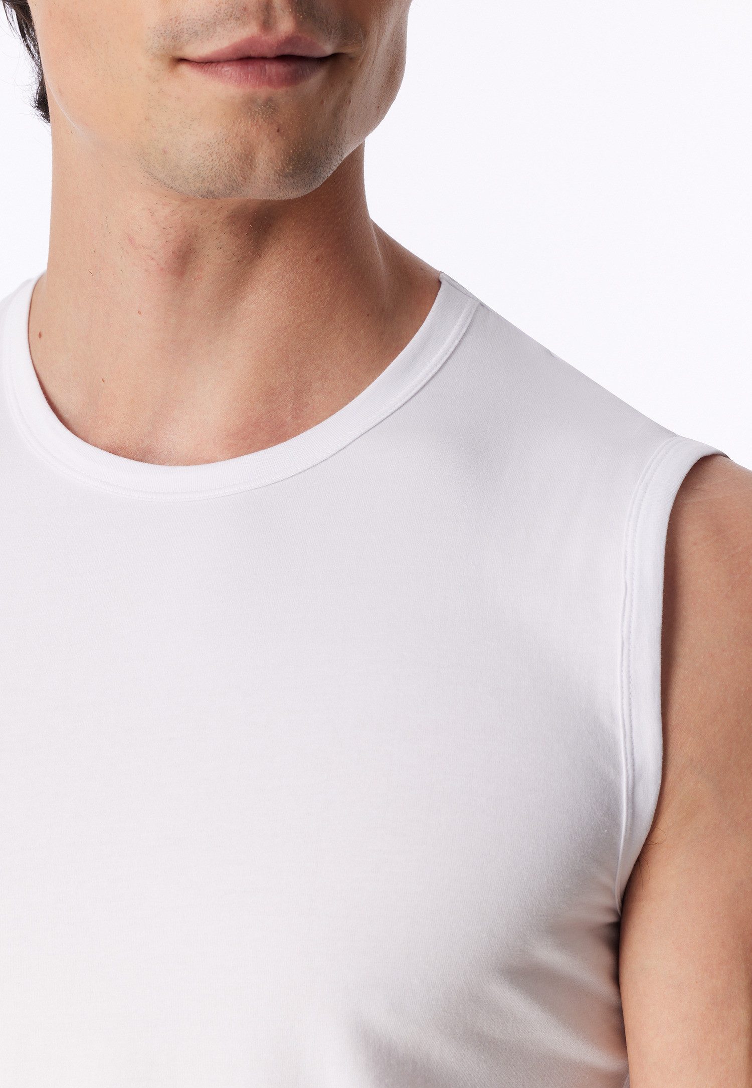 uncover by SCHIESSER Tanktop Uncover Cotton (2er Pack) Cotton-Mix, elastisch, breite Träger, Doppelpack – Bild 5 von 5