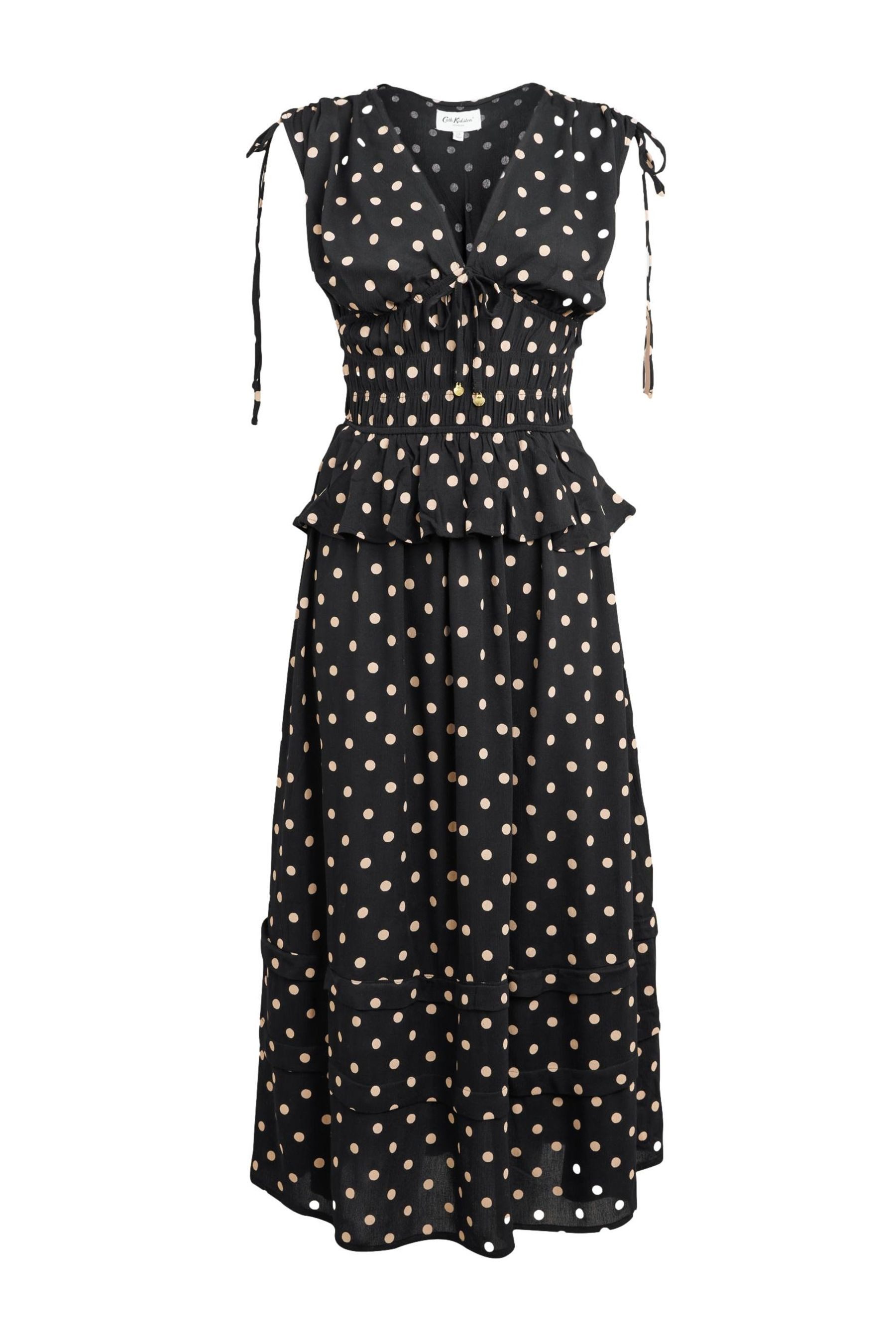 Cath Kidston Cath Kidston gesmoktes Midikleid mit Erdbeer-Print (1-tlg)