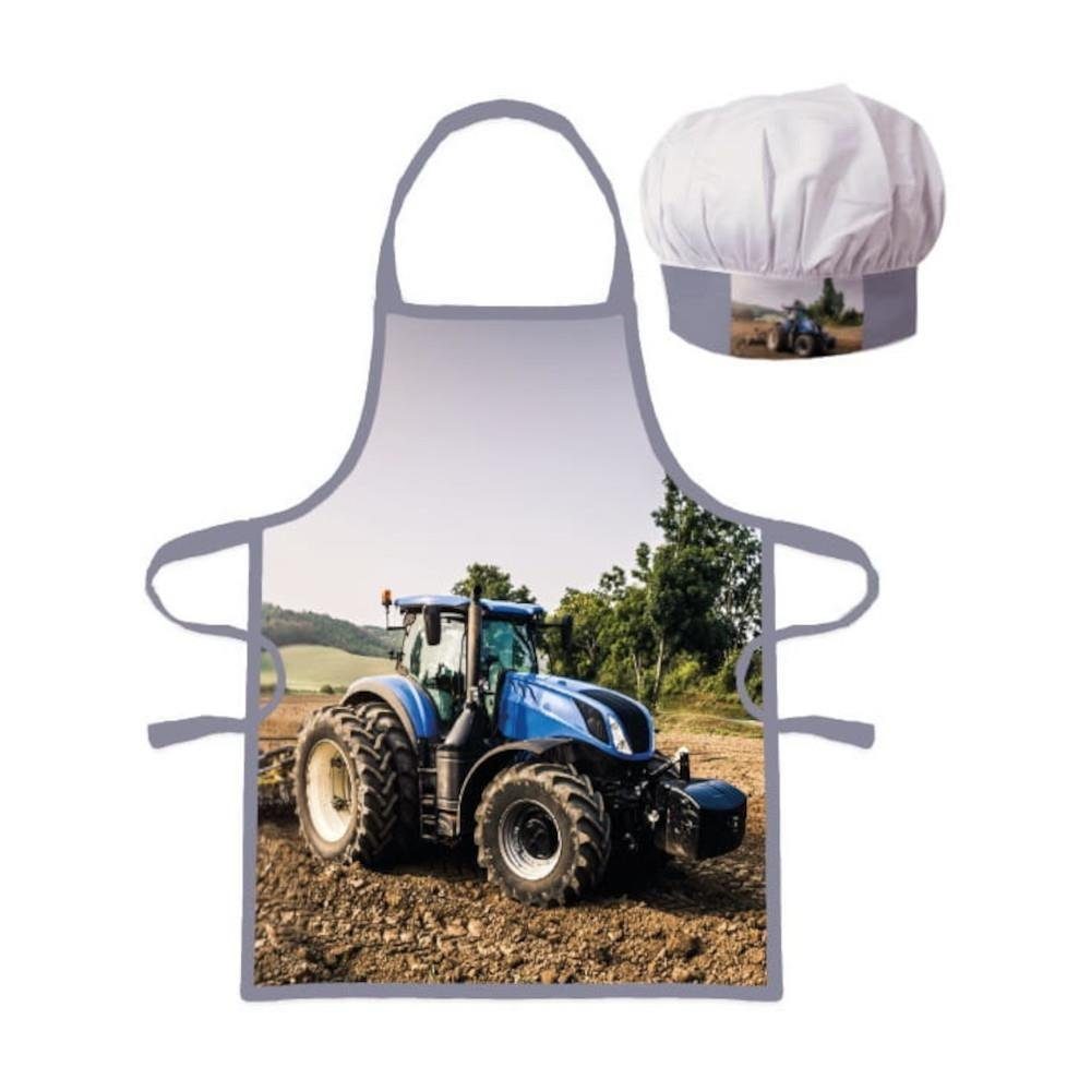 BrandMac Kochschürze Kinder Kochschürze „Blauer Traktor“ günstig online kaufen