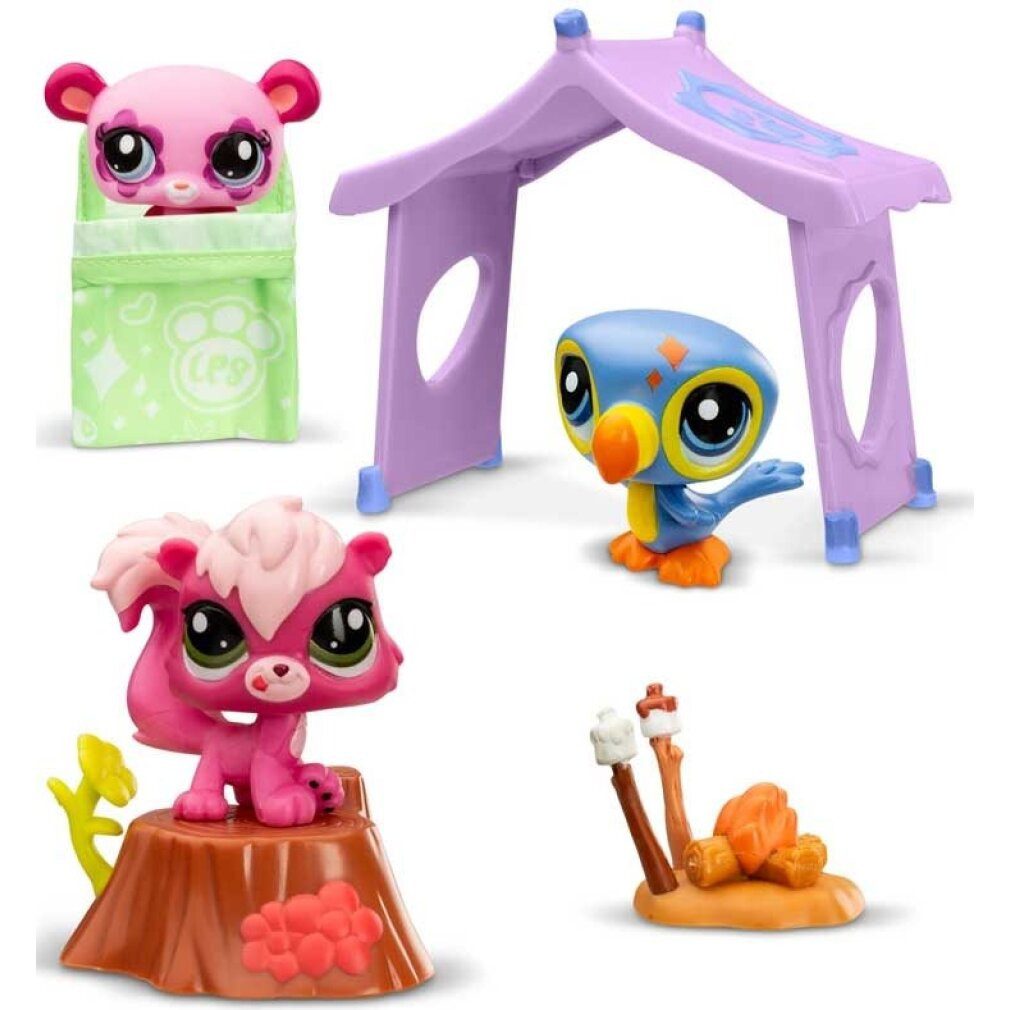 Hasbro Babypuppe Littlest Pet Shop LPS Hrací sada: DobrodruÅ¾ství pÅi kempování