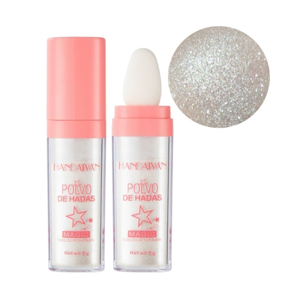 Haiaveng Highlighter Highlighter Powder Glitter Shiner Powder für Gesicht Augen Lippen weiß