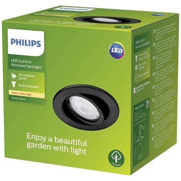 Philips LED Einbauleuchte Outdoor Einbauspot 4.6W, 2700 Kelvin