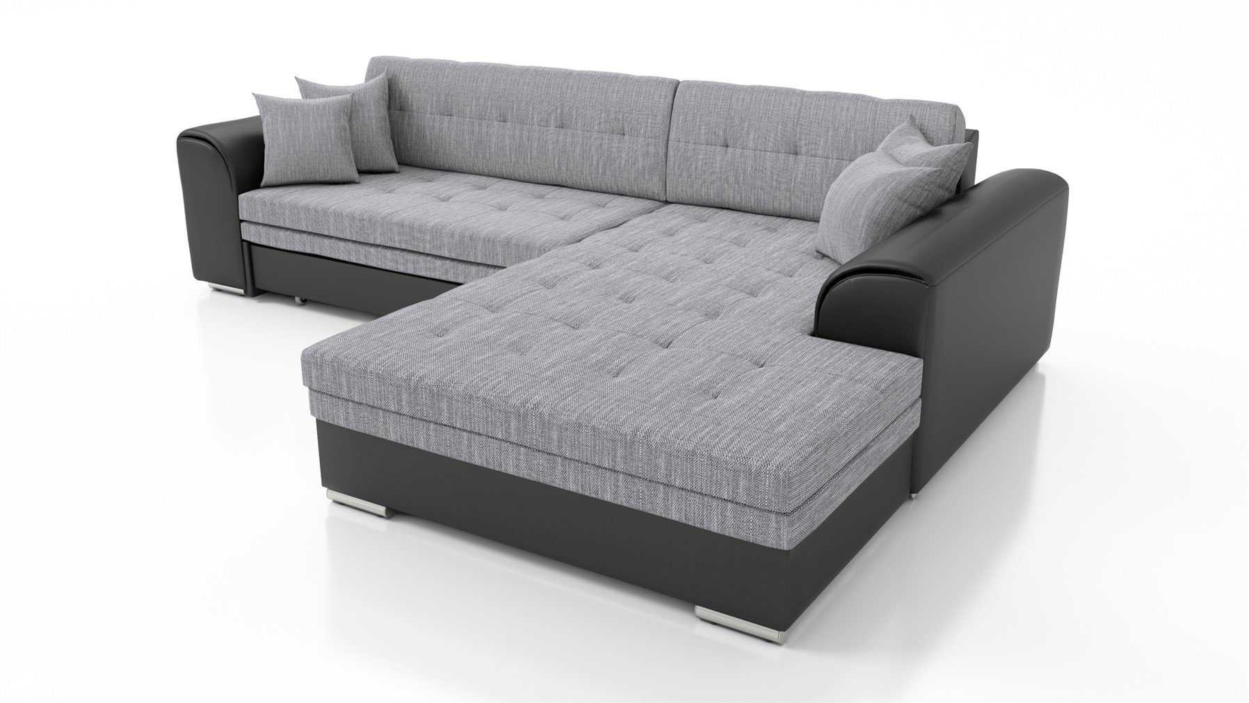 Fun Möbel Ecksofa Couchgarnitur SARRA Kunstleder/Stoff günstig online kaufen