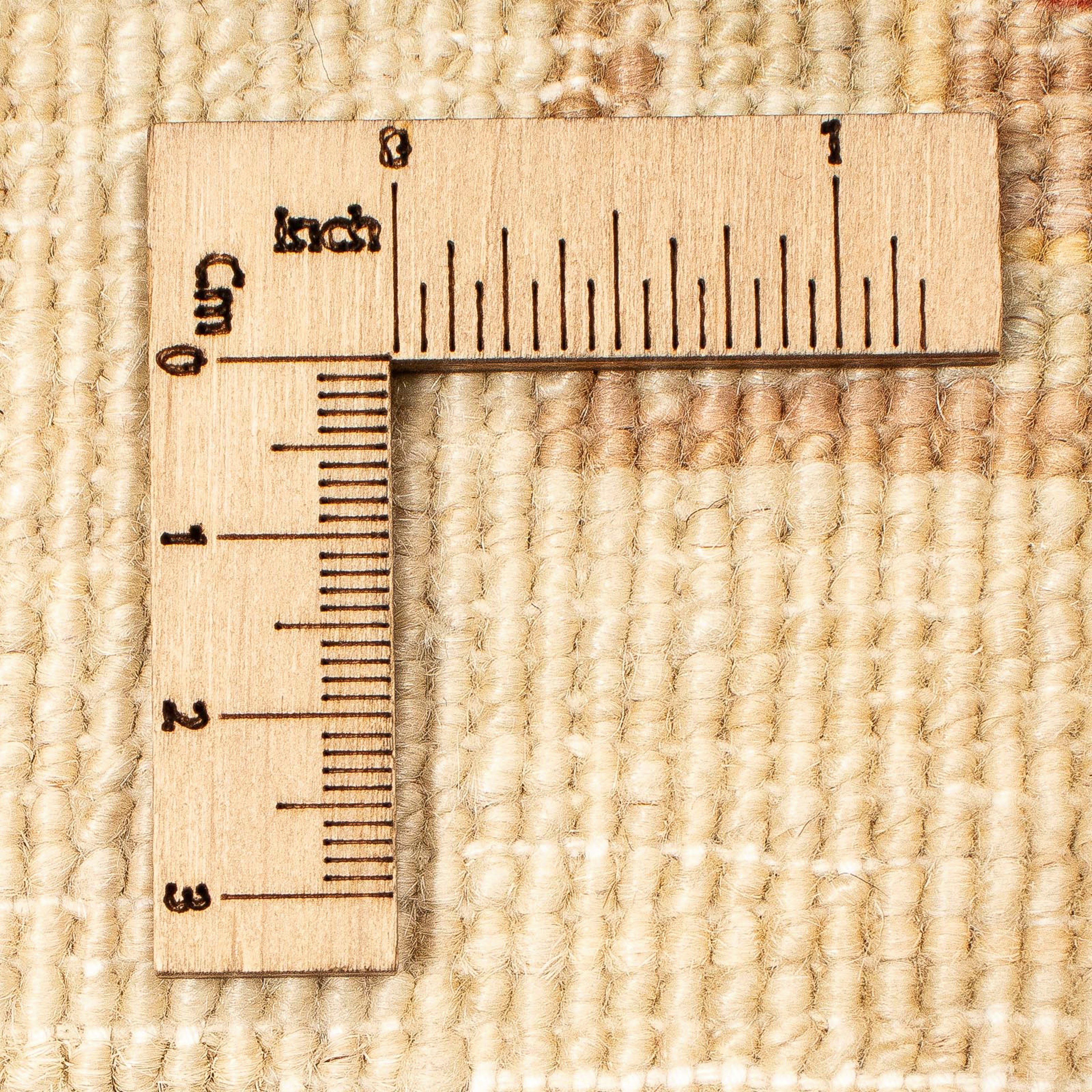 Orientteppich Ziegler - 414 310 mit - Zertifikat rechteckig, mm, hellbraun, Höhe: Handgeknüpft, x morgenland, Einzelstück Wohnzimmer, 6 cm