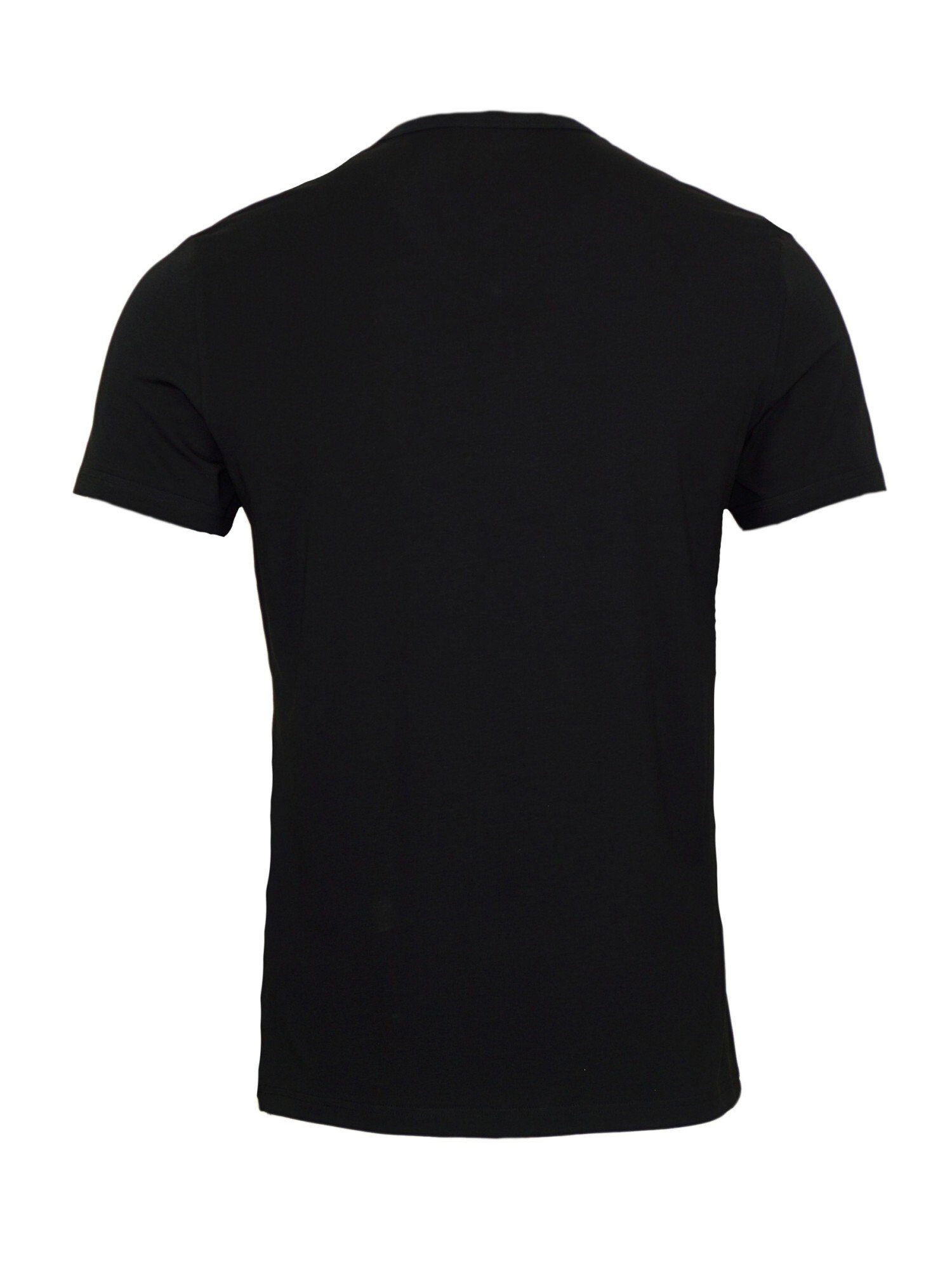 (2-tlg) V-Neck Emporio Schwarz/Rot Pack Armani T-Shirt T-Shirts 2