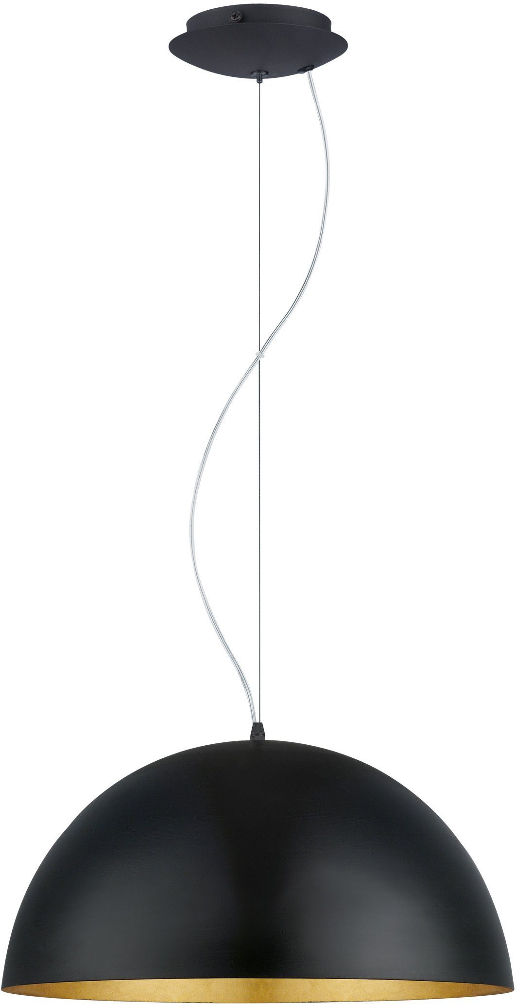 EGLO Hängeleuchte GAETANO 1, ohne Leuchtmittel, Pendelleuchte, Metall, E27 Fassung, Ø 53,5 cm