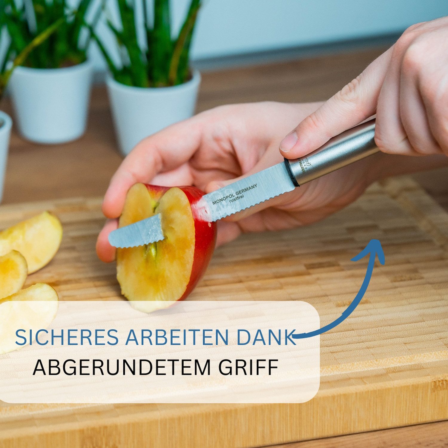 WESTMARK Allzweckmesser 2 Stk., »Profi« Monopol Edition, Vespermesser, Made in Germany, sehr scharf