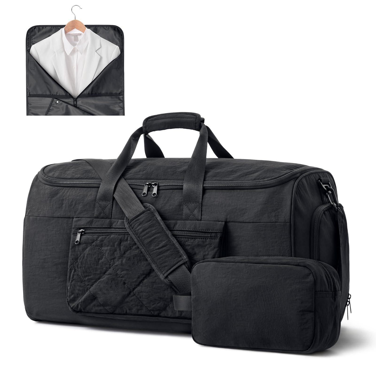 S-ZONE Reisetasche S-ZONE Kleidersäcke Reisetasche Weekender Tragetasche Handgepäck, Freizeittasche 2-in-1-Anzugtaschen Hängekoffer mit Kulturbeutel 50 l