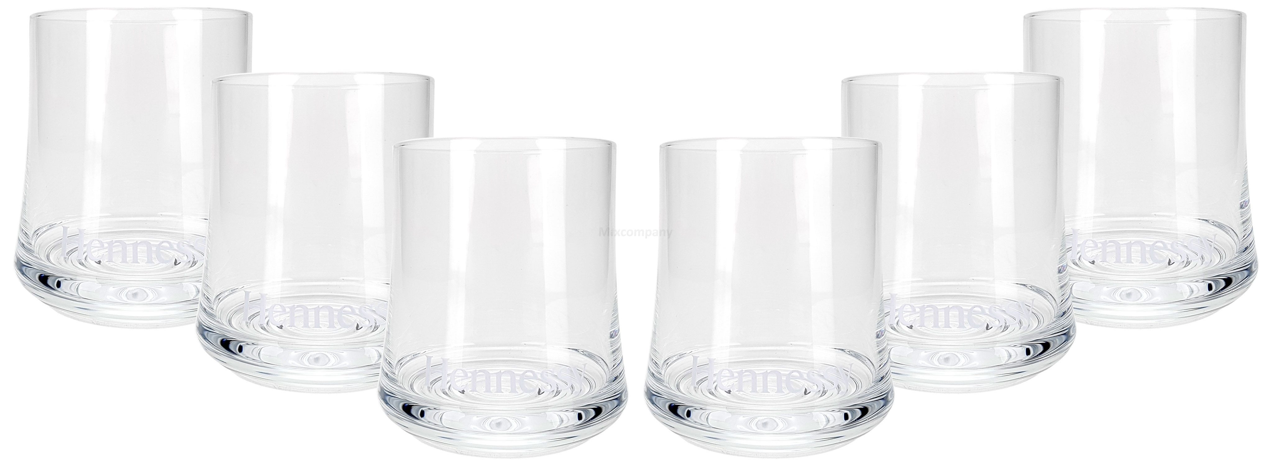 Gläser-Set Hennessy Whisky Tumbler Glas Gläser Set - 6x Tumbler