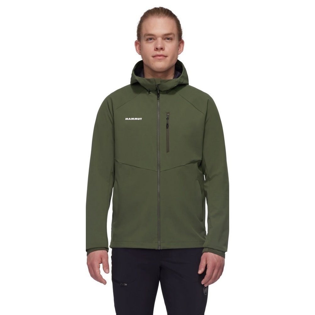 Softshelljacke Ultimate Comfort SO Hooded (winddicht) dunkelgrün Herren
