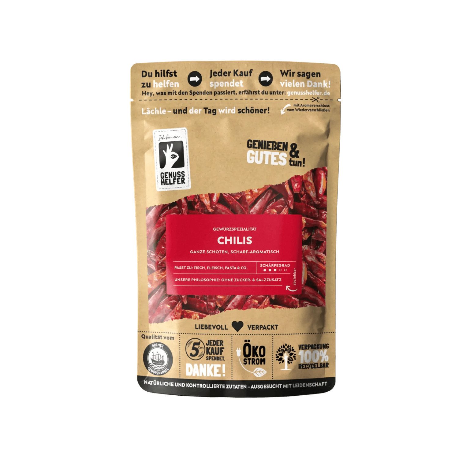 Bremer Gewürzhandel Gewürz Chilis, ganz, 50 g