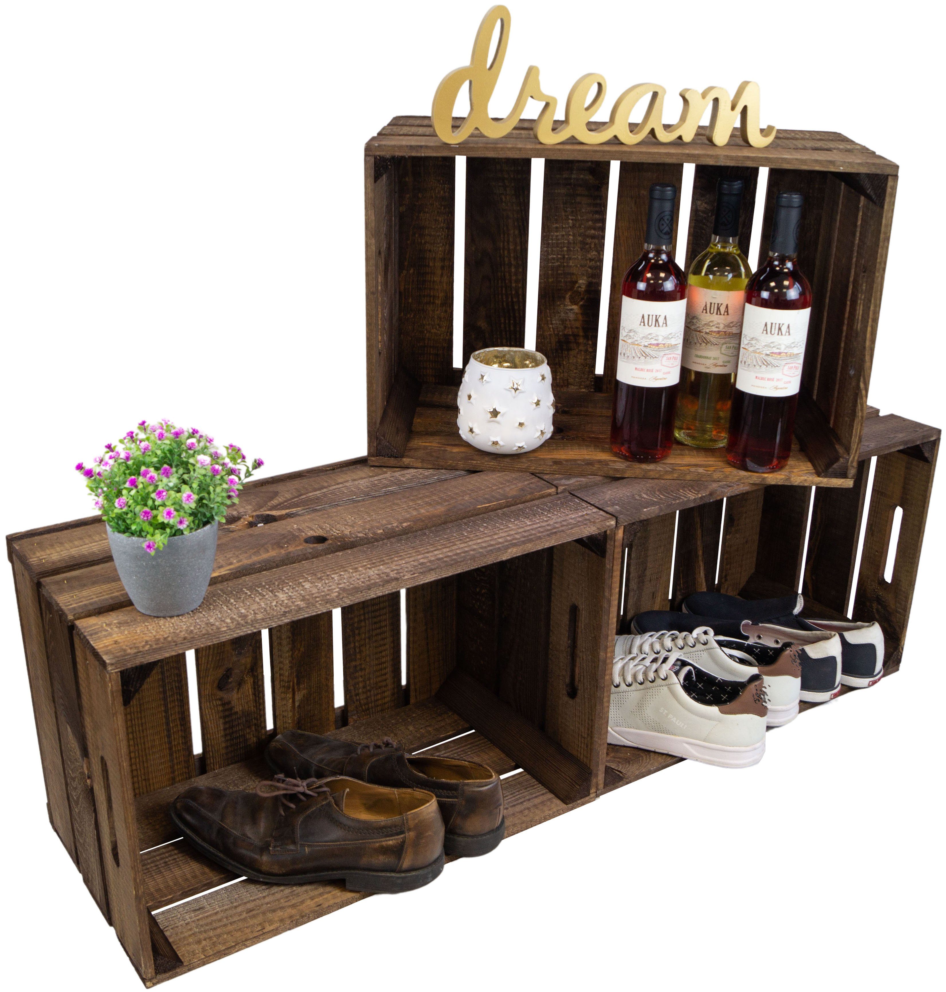 Kistenkolli Altes Land Allzweckkiste 3 Stück Obstkisten "Elfriede" USED BLACK (Spar-Set). € 45,90, (€ 15,30 pro 1 Stk).