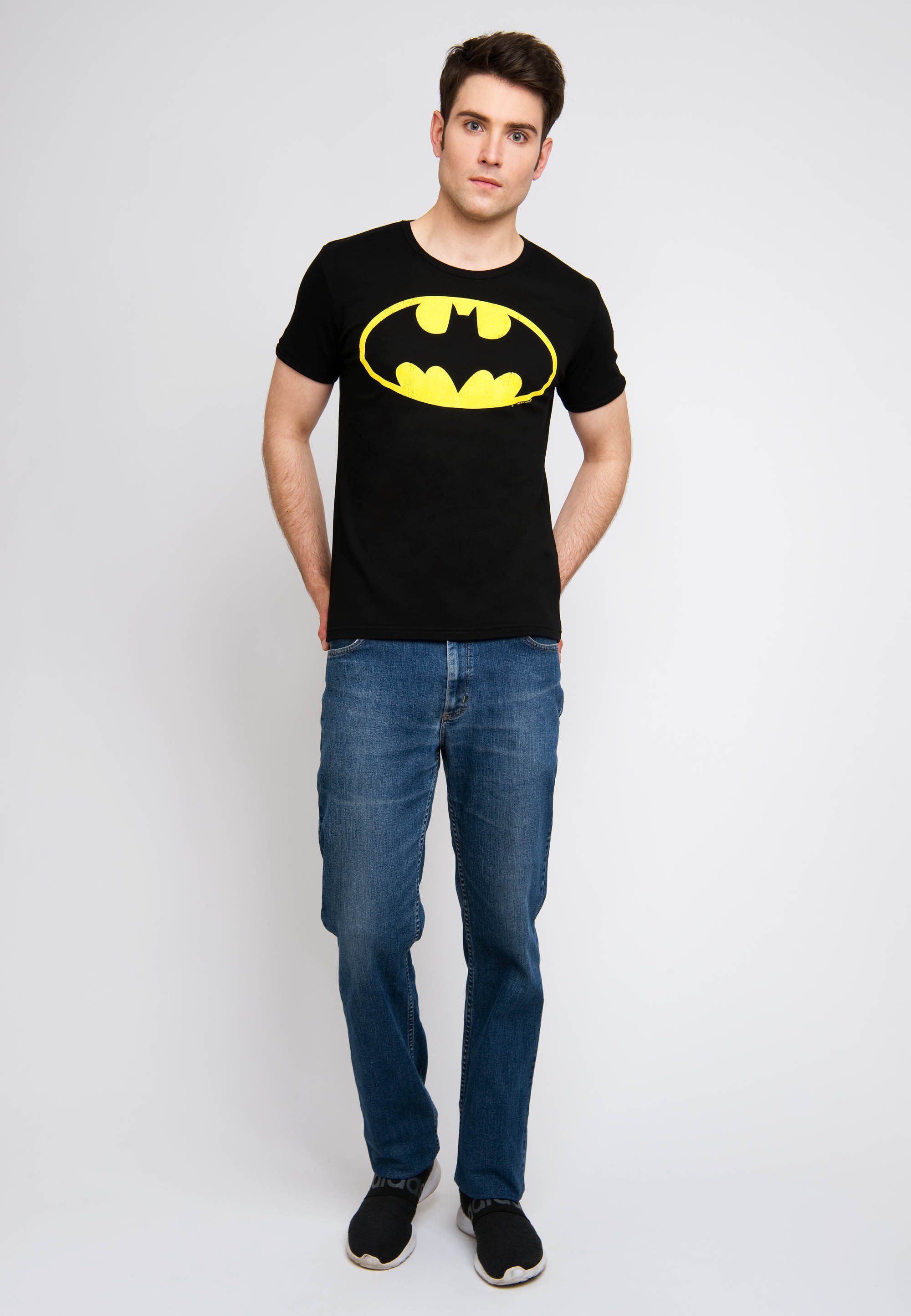 T-Shirt DC - LOGOSHIRT Batman-Logo mit Batman Logo