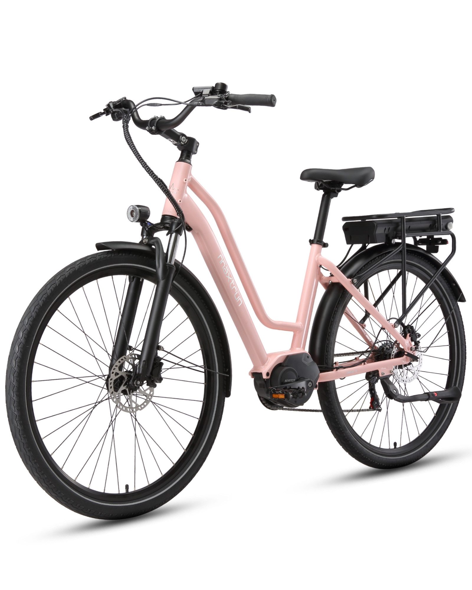 Vankel E-Bike Cityrad Mittelmotor 28 Zoll Cityrad E-Fahrrad Damen u. Herren Pedelec 460Wh, Kettenschaltung, Mittelmotor, 460,8 Wh, (Beleuchtungsset mit Batterieladegerät, Batterieschlüssel, Werkzeug), Pendler mit Drehmomentsensor, Shimano 7-Gang & Lockout-Federgabel