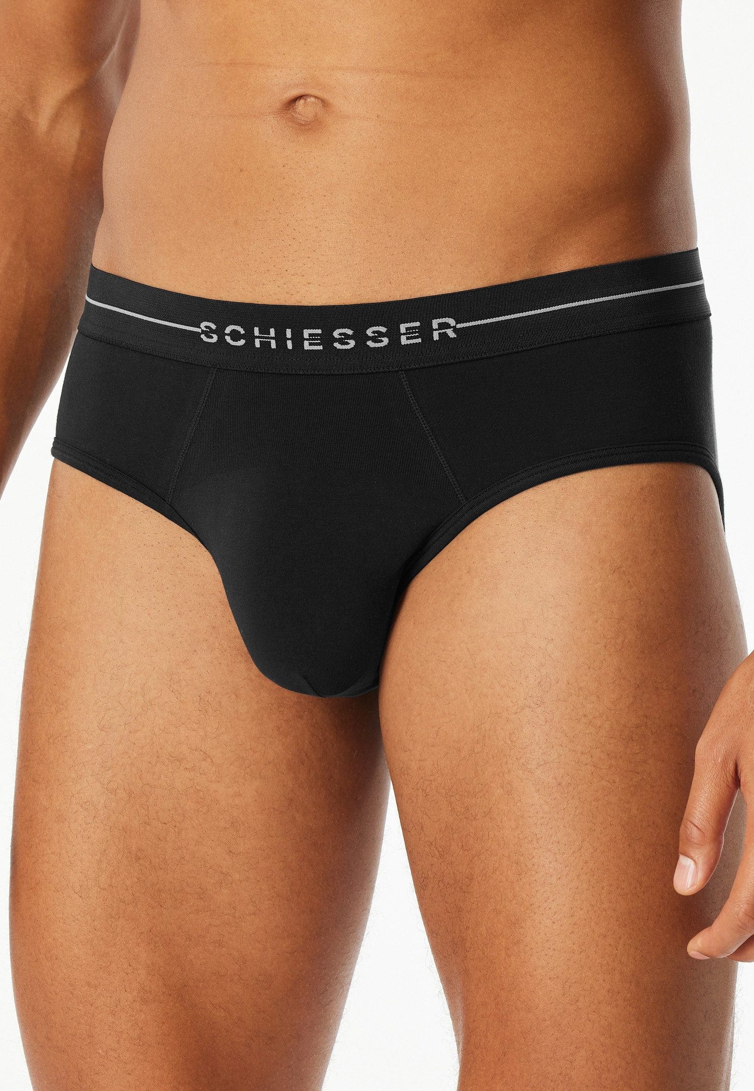 Schiesser Rioslip Cotton Flex (2er Pack) Baumwollmischung, ohne störende Seitennähte, superweich