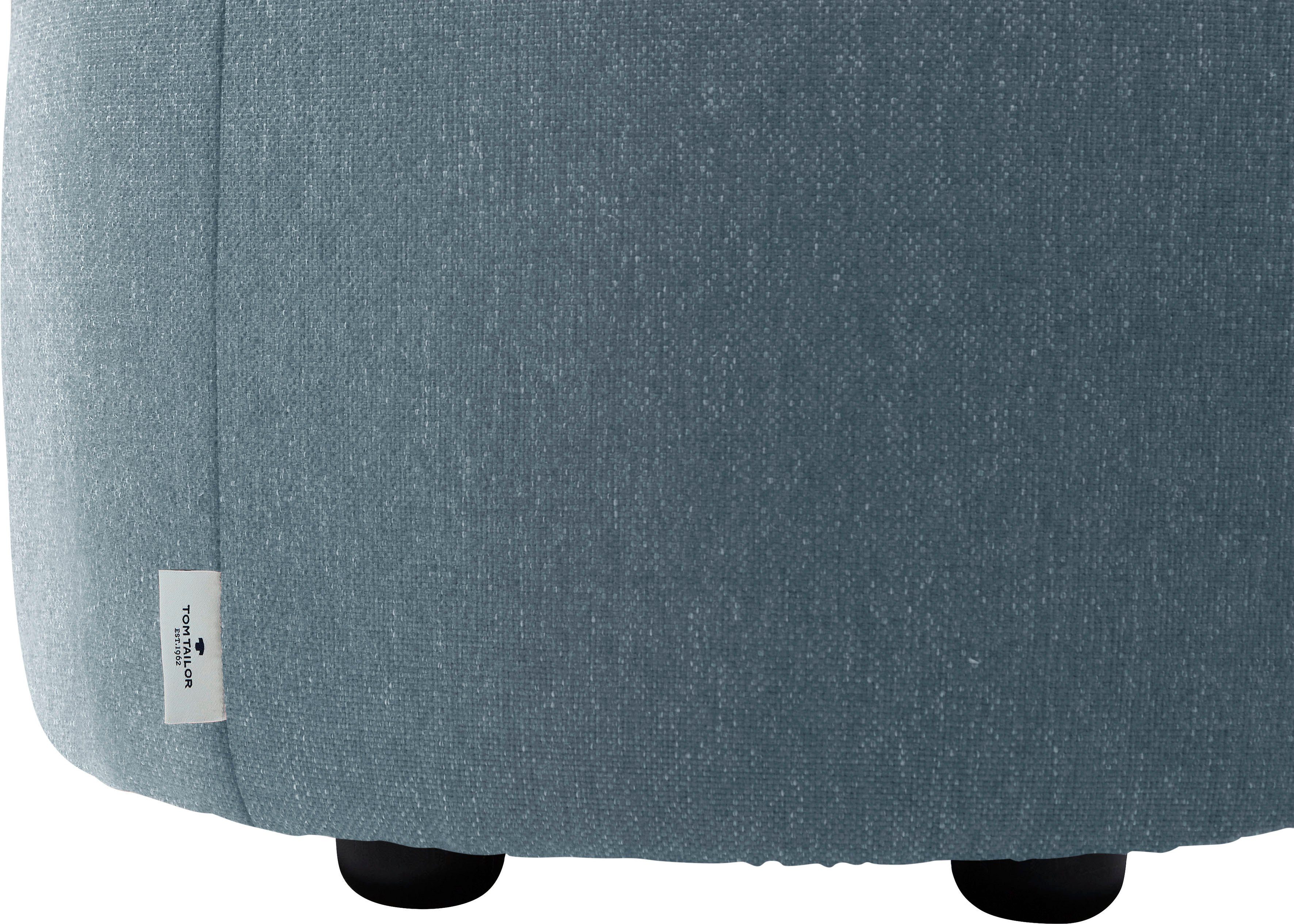 mit 50 DROP Kedernaht, TAILOR HOME TOM ø cm Pouf CHIC,