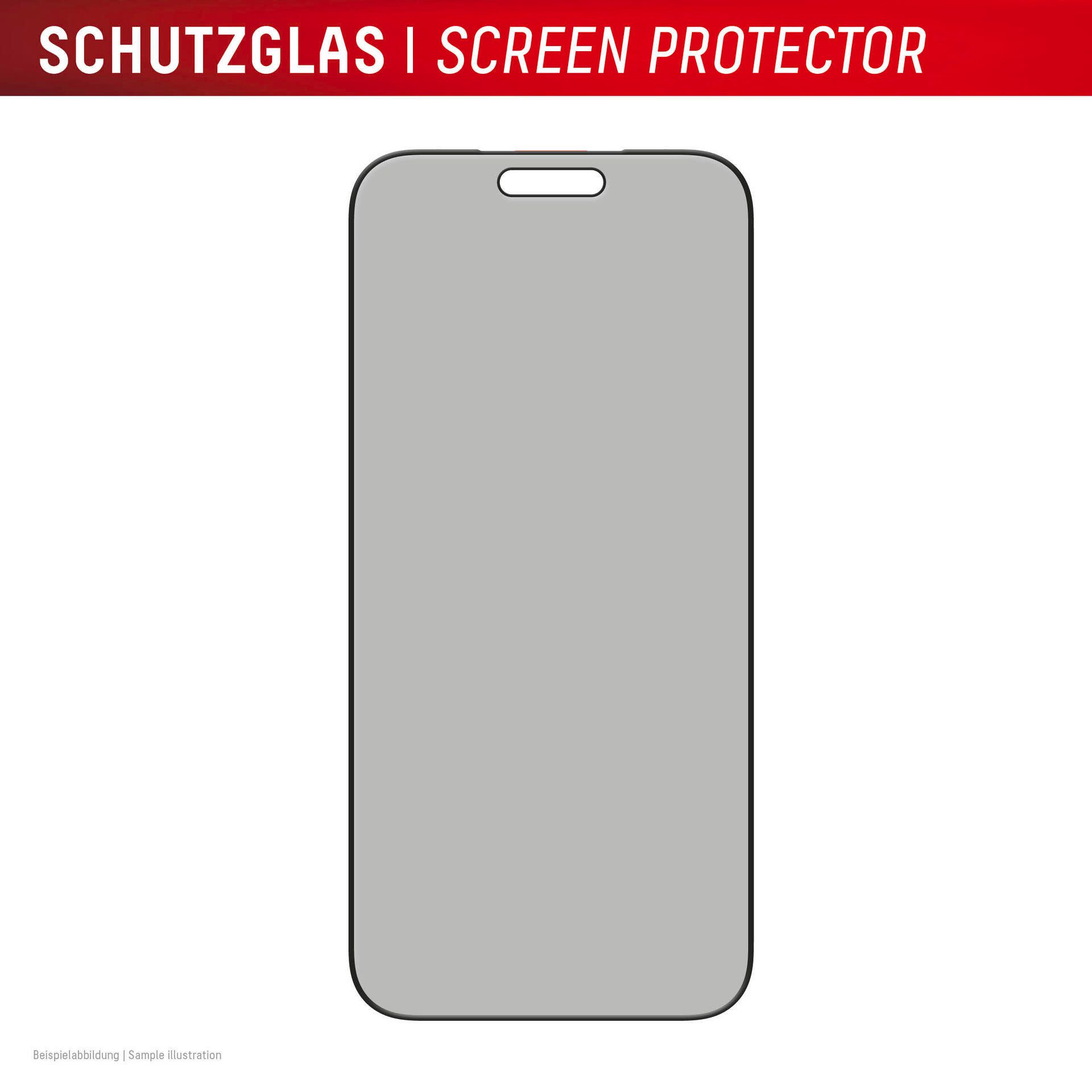 Displex Displayschutzglas Privacy Glass Screen Protector mit EASY-ON MountMaster für Apple iPhone 17 Pro Max, Displayschutzfolie, Schutzfolie, Bildschirmschutz, kratz- & stoßfest