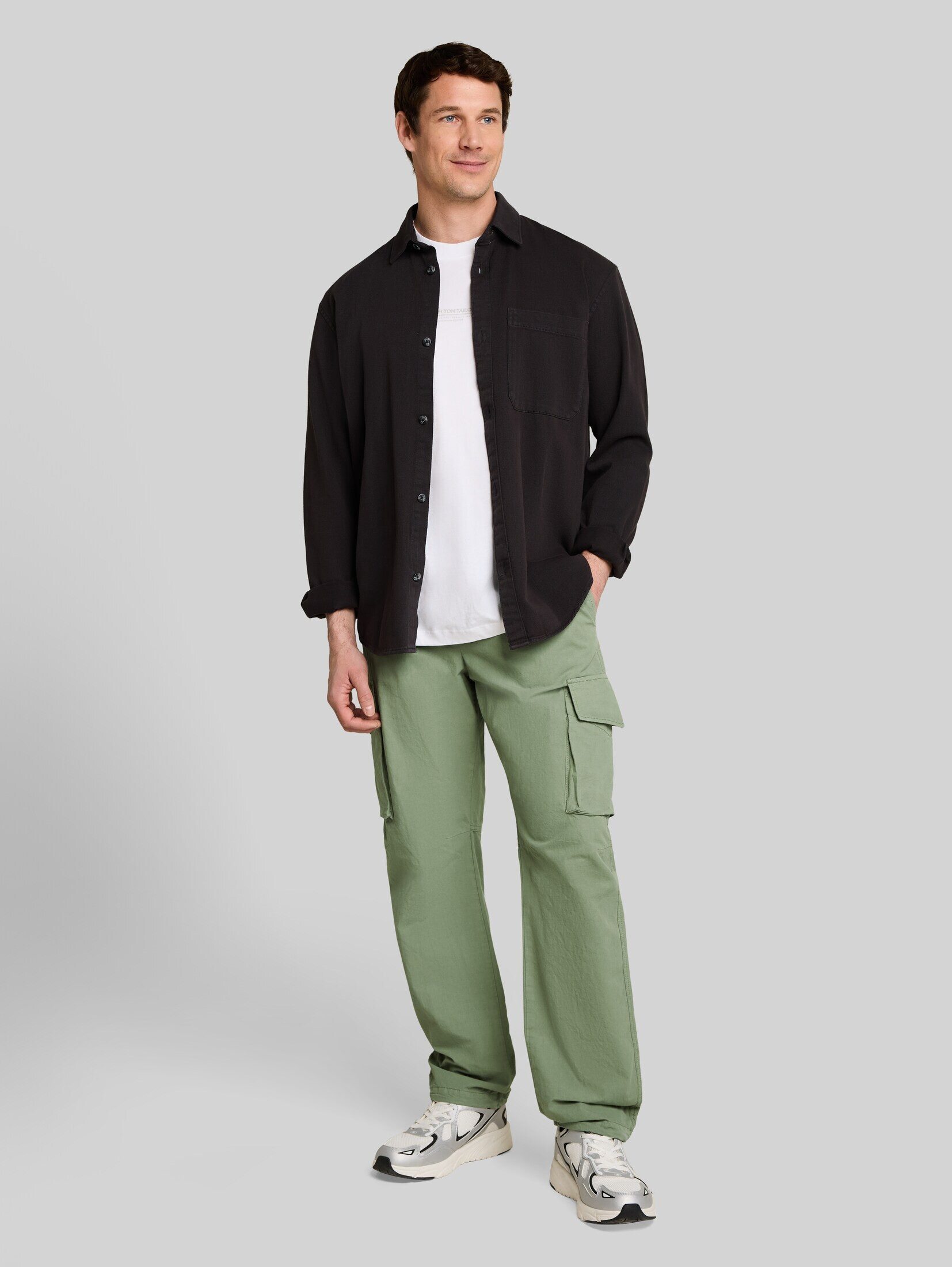 TOM TAILOR Denim Chinohose Hosen & Chino TTLOOSE Cargo Hose aus Baumwolle