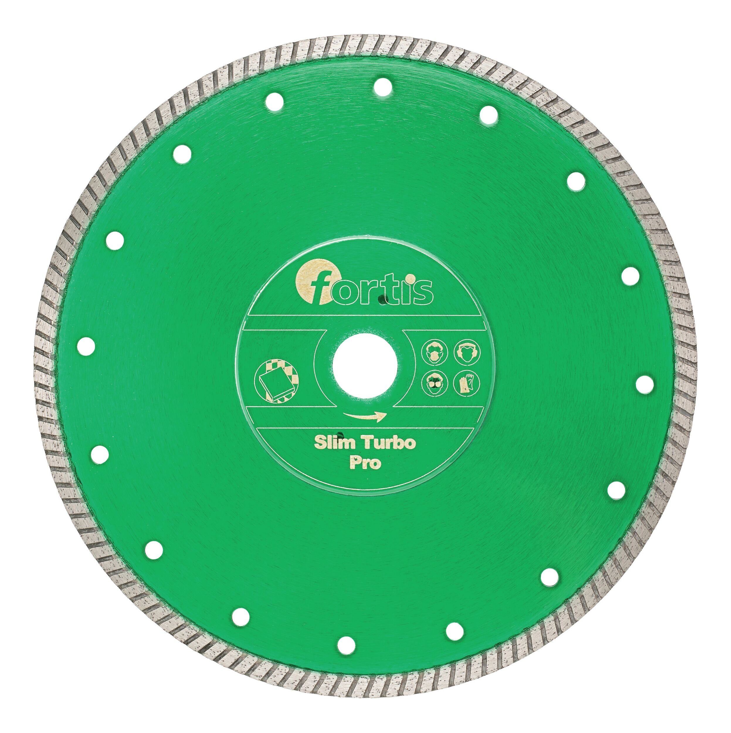 fortis Trennscheibe, Ø 125 mm, Diamant Slim Turbo Pro Ø mit Turbosegment 7 mm Bohrung 22,2 mm