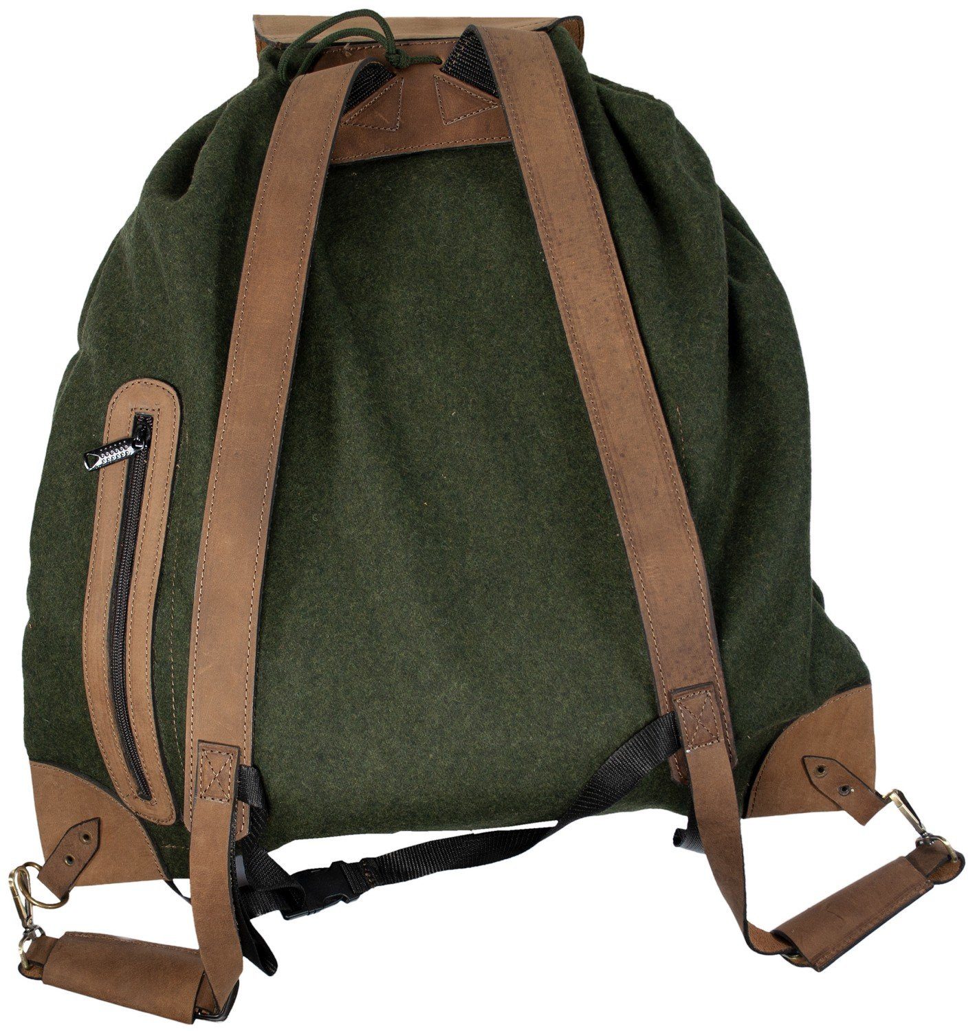 Hubertus® Hunting Trekkingrucksack Loden-Flüsterrucksack Jagdrucksack oliv Lodenrucksack von Oefele Jagd