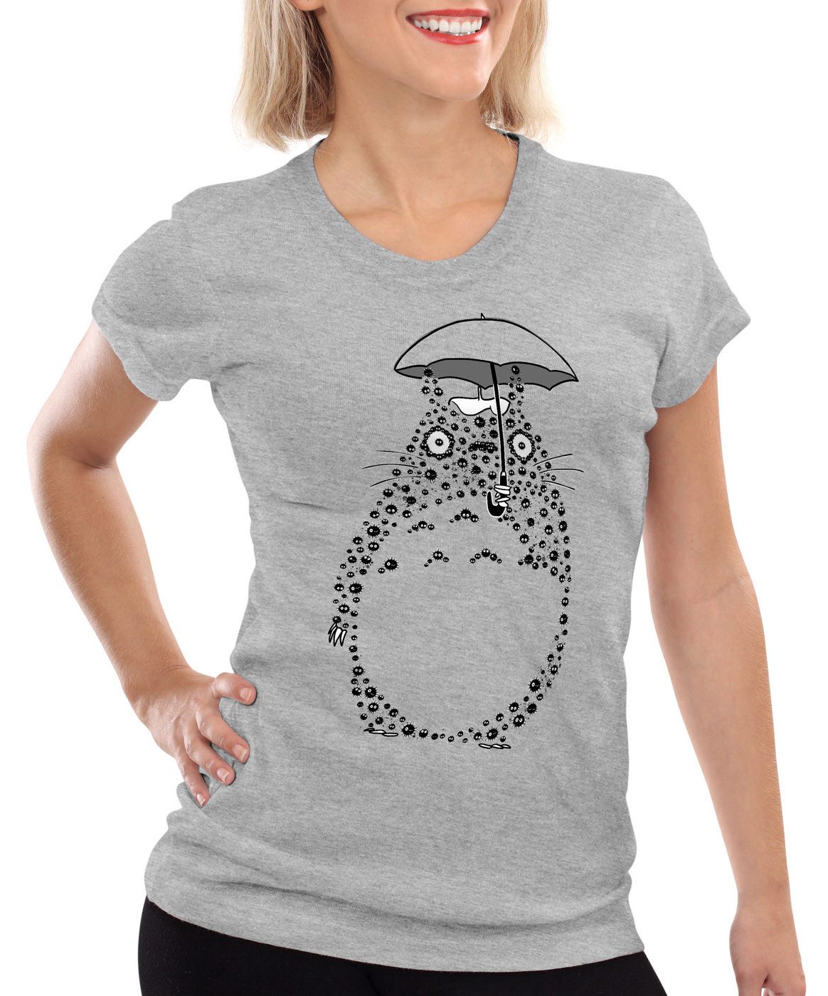 style3 T-Shirt Totoro Russmännchen neko ghibli günstig online kaufen